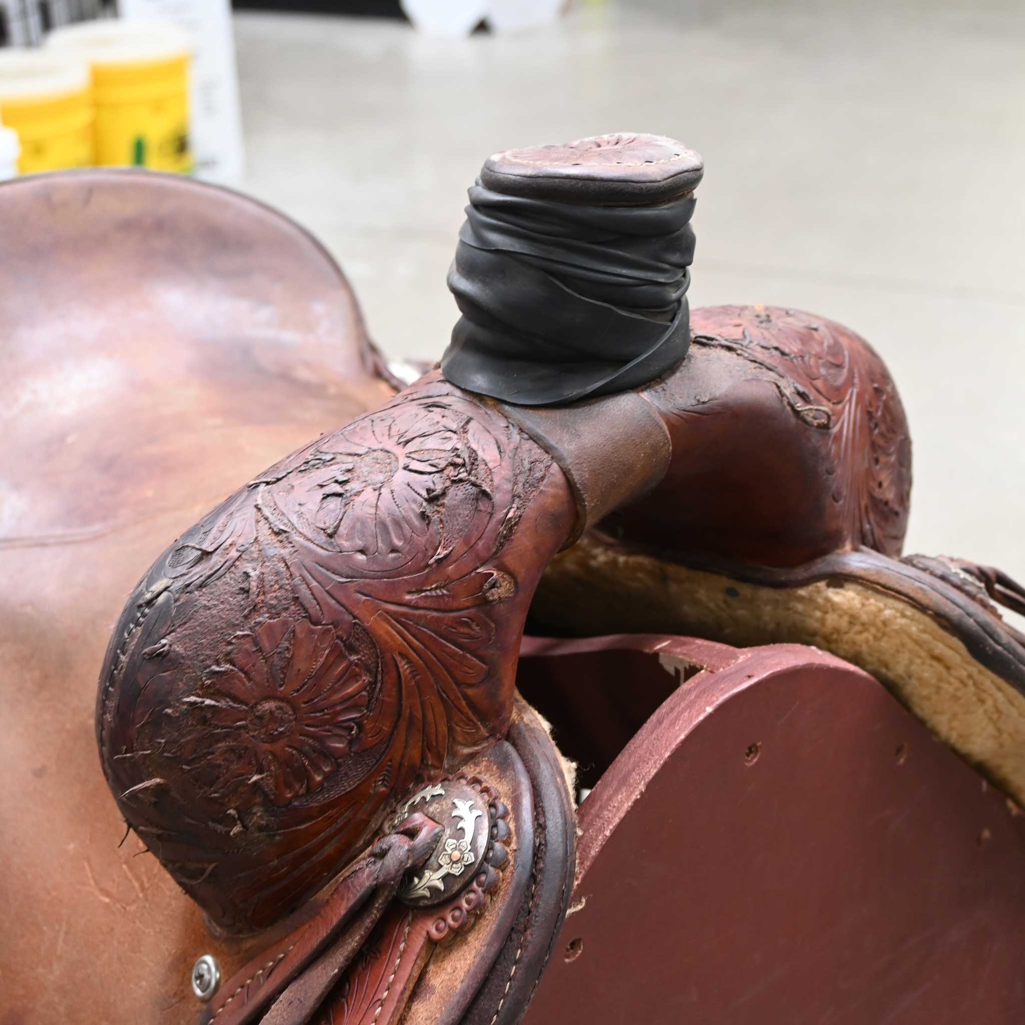15.5" USED CACTUS RANCH SADDLE - Image 2