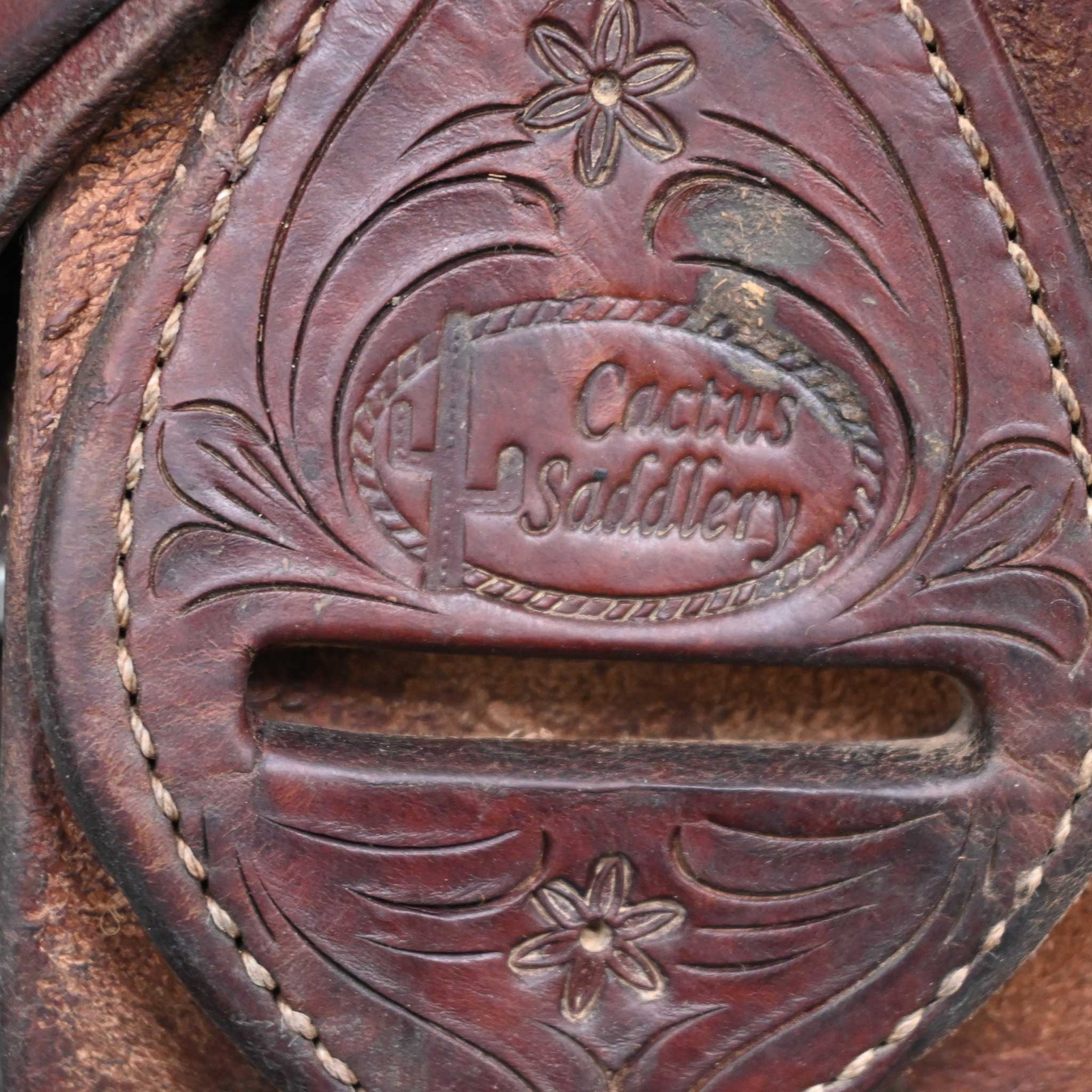 15.5" USED CACTUS RANCH SADDLE - Image 4