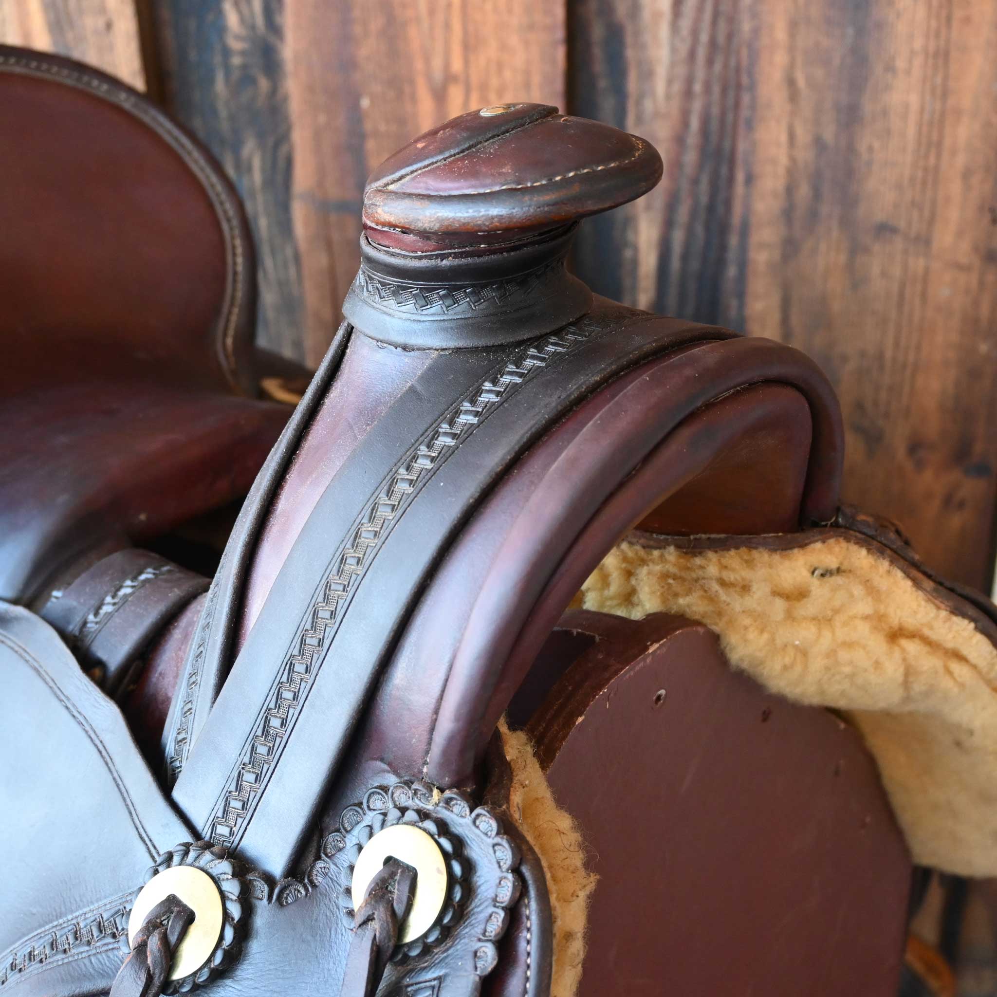 15.5" USED J.P HERVEY RANCH SADDLE - Image 2