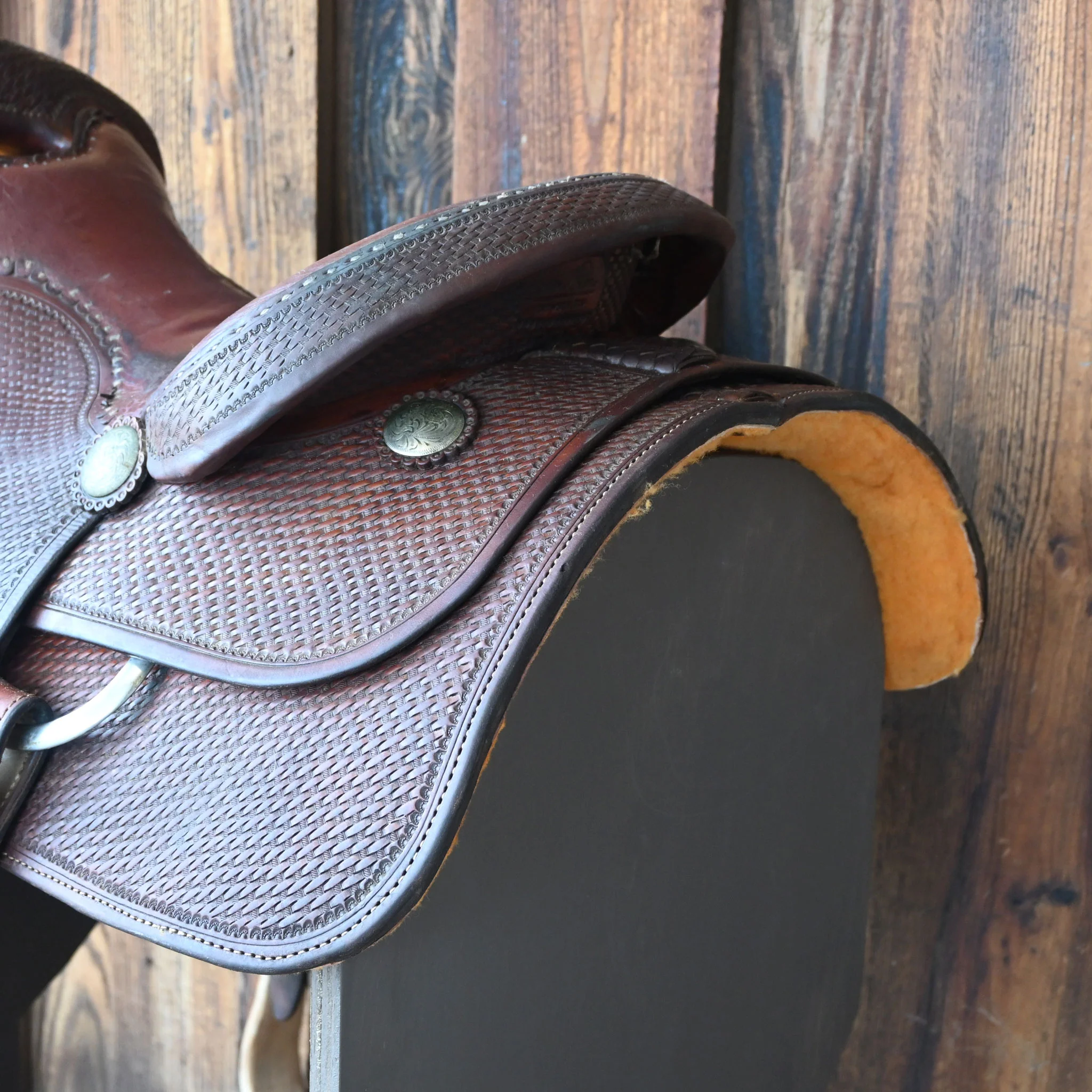 15.5" USED SEAN RYON REINING SADDLE - Image 3