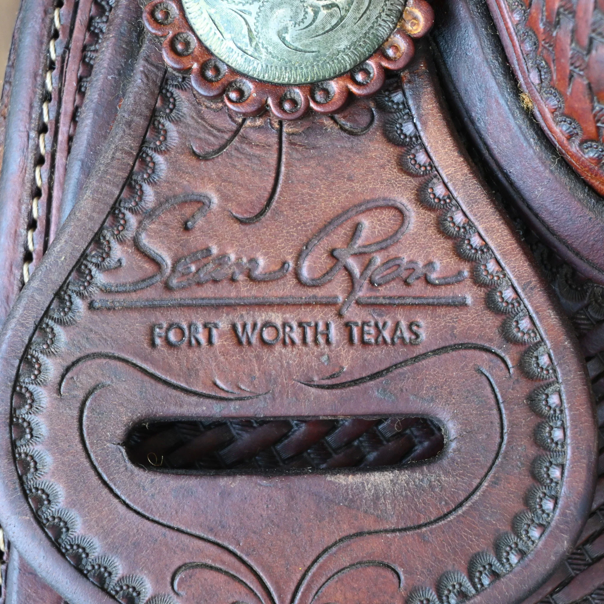 15.5" USED SEAN RYON REINING SADDLE - Image 4