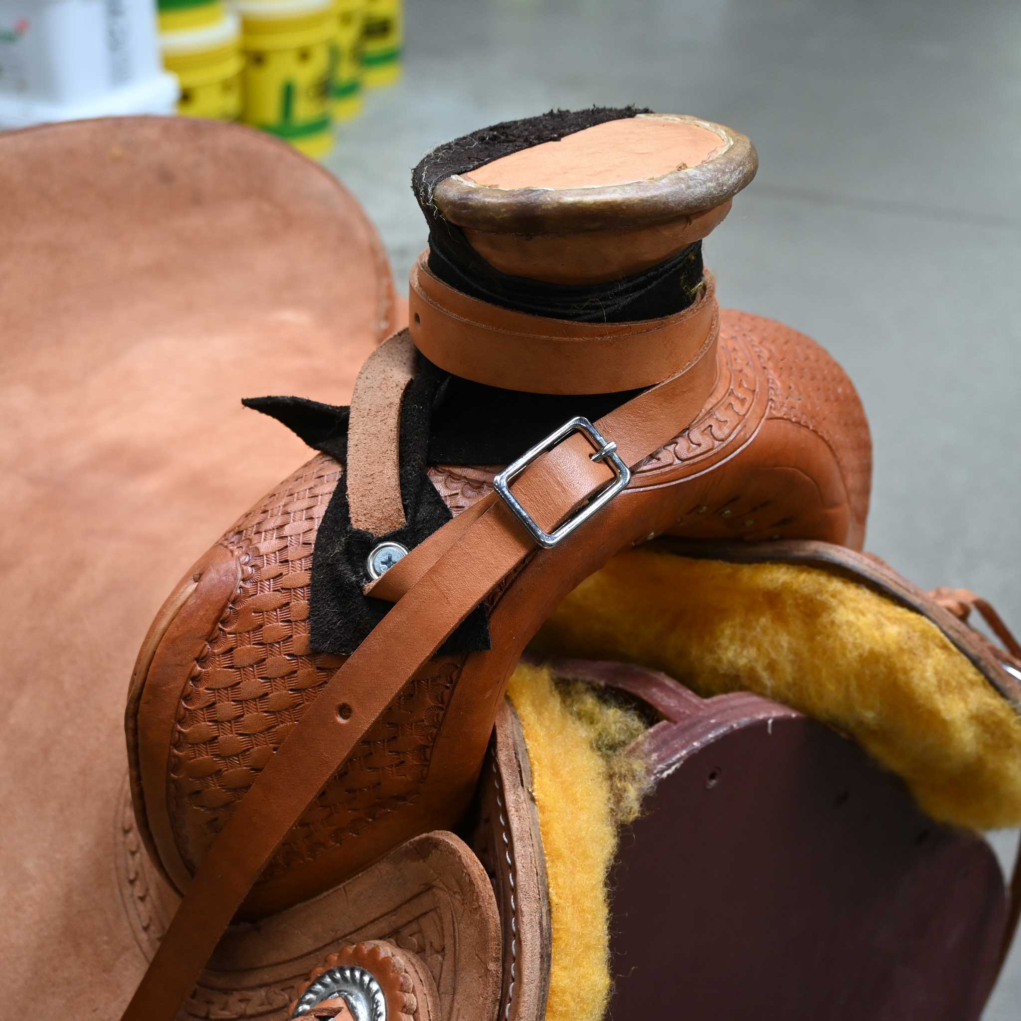 15" BRAZOS RIVER POST HORN SADDLE - Image 2