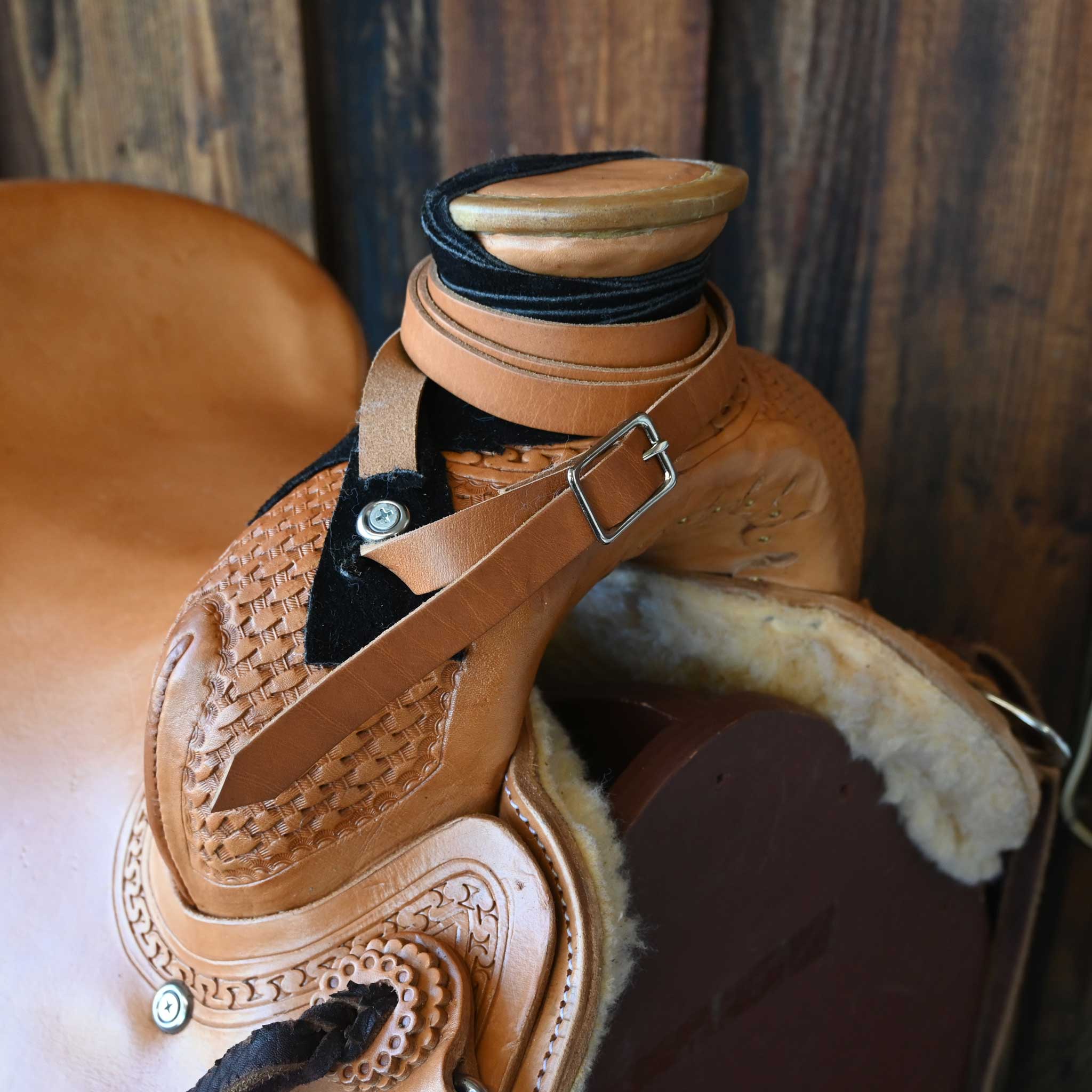 15" BRAZOS RIVER POST HORN SADDLE - Image 2