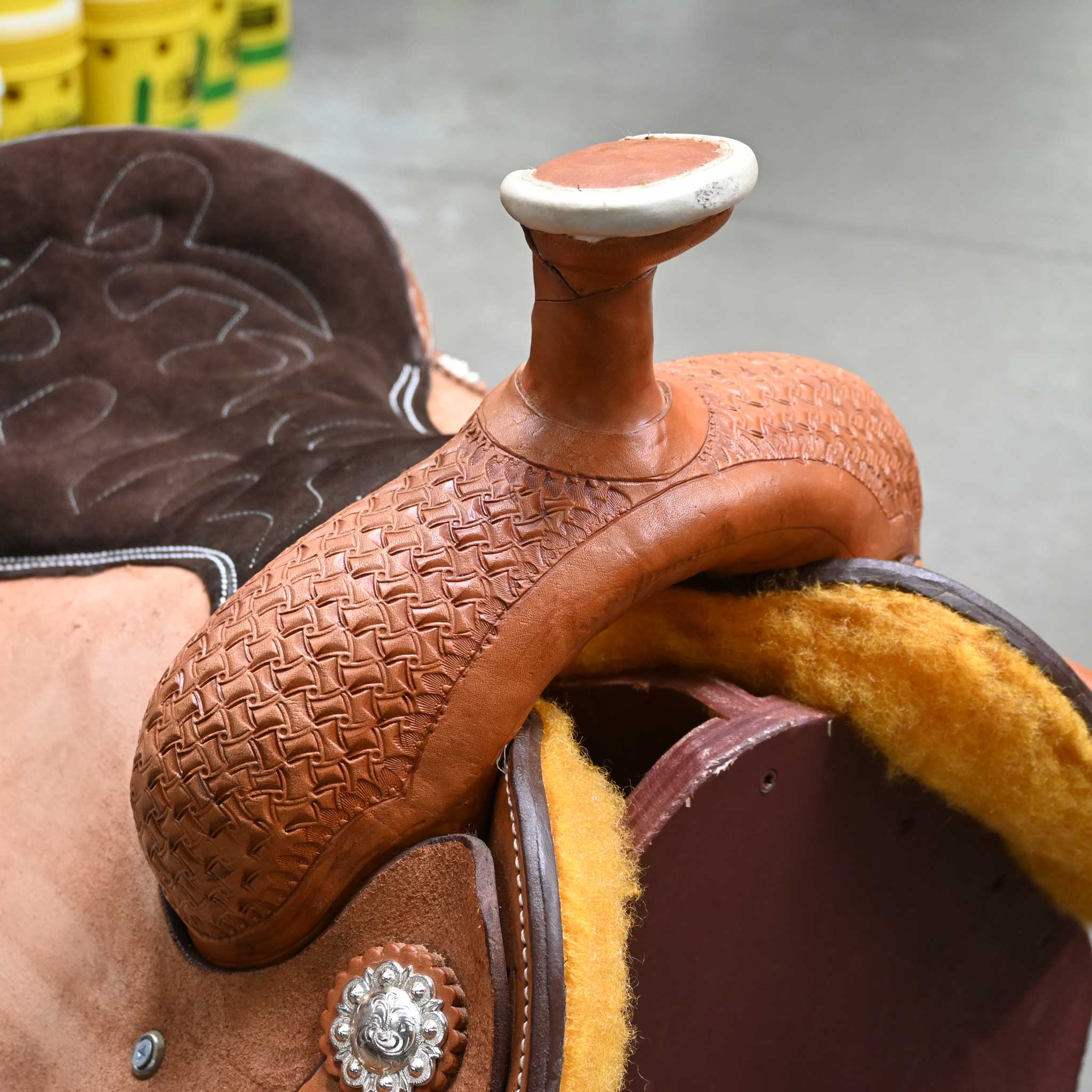 15" BRAZOS RIVER TEAM ROPING SADDLE - Image 2