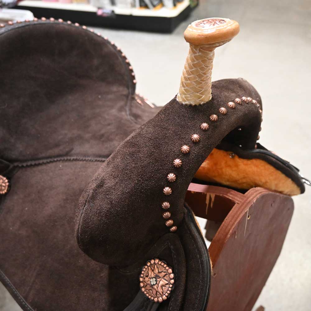15" CIRCLE Y JOSEY MITCHELL LIGHTWEIGHT BARREL SADDLE - Image 2