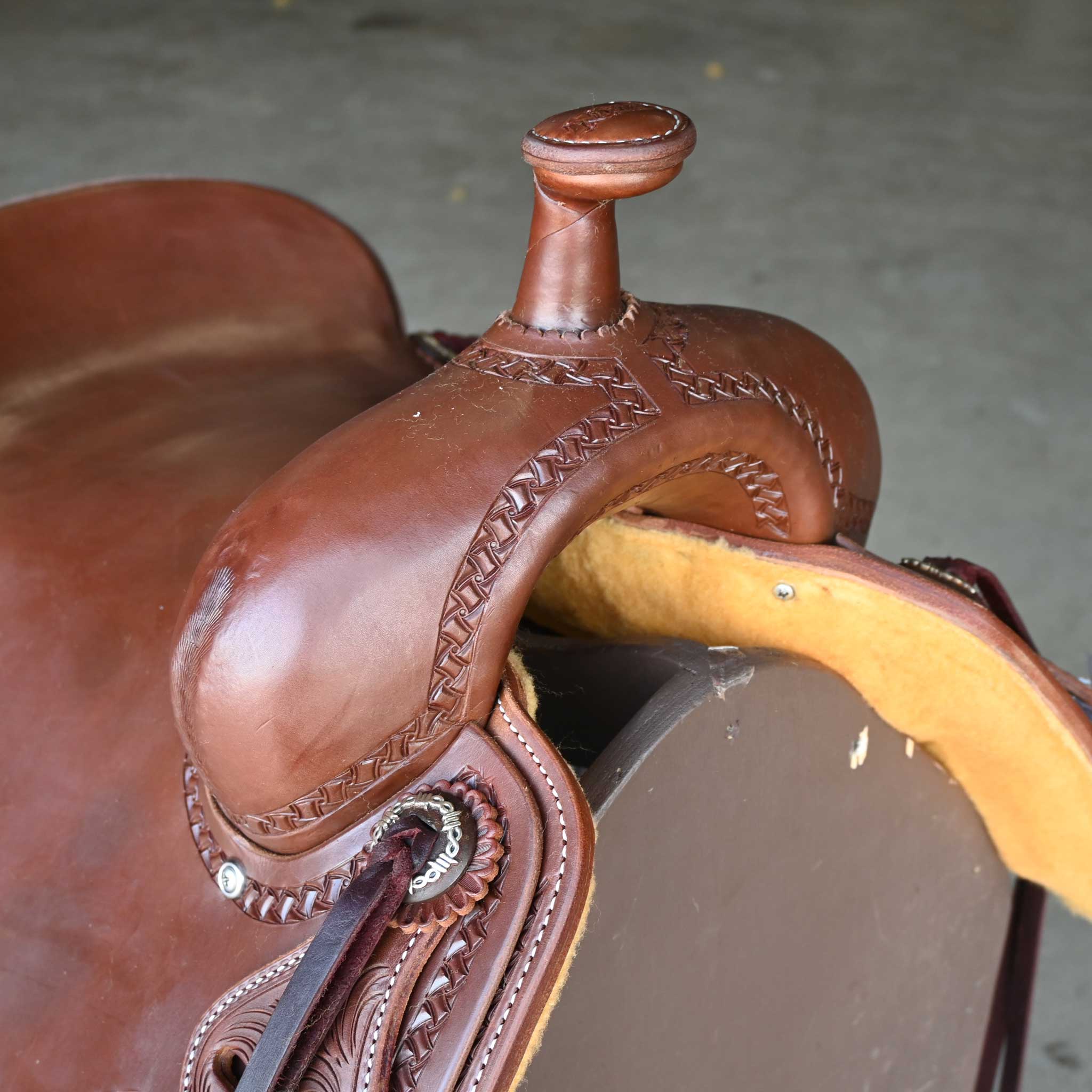 15" JEFF SMITH BUSTER WELCH RANCH CUTTER SADDLE - Image 2