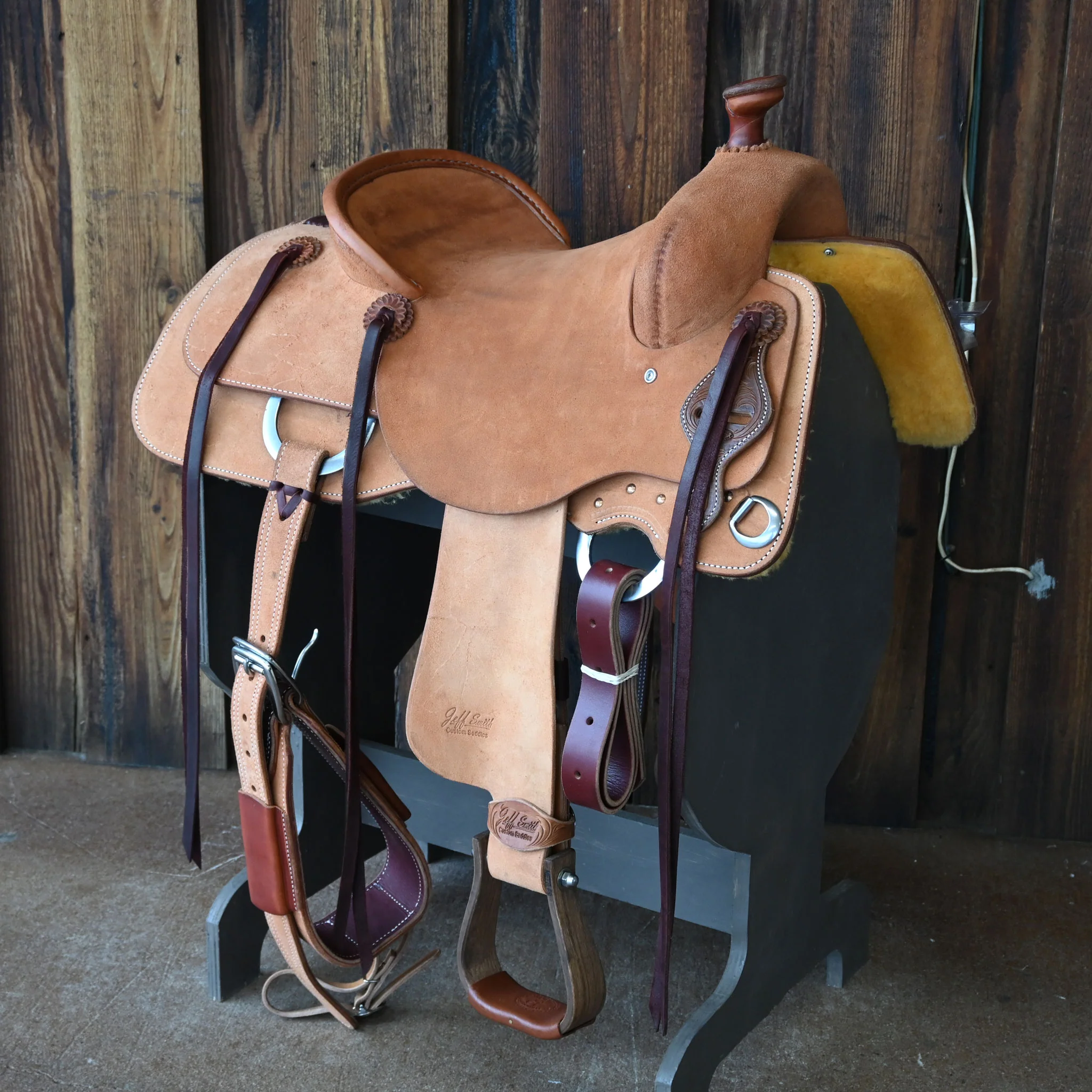 15" JEFF SMITH COW HORSE SADDLE