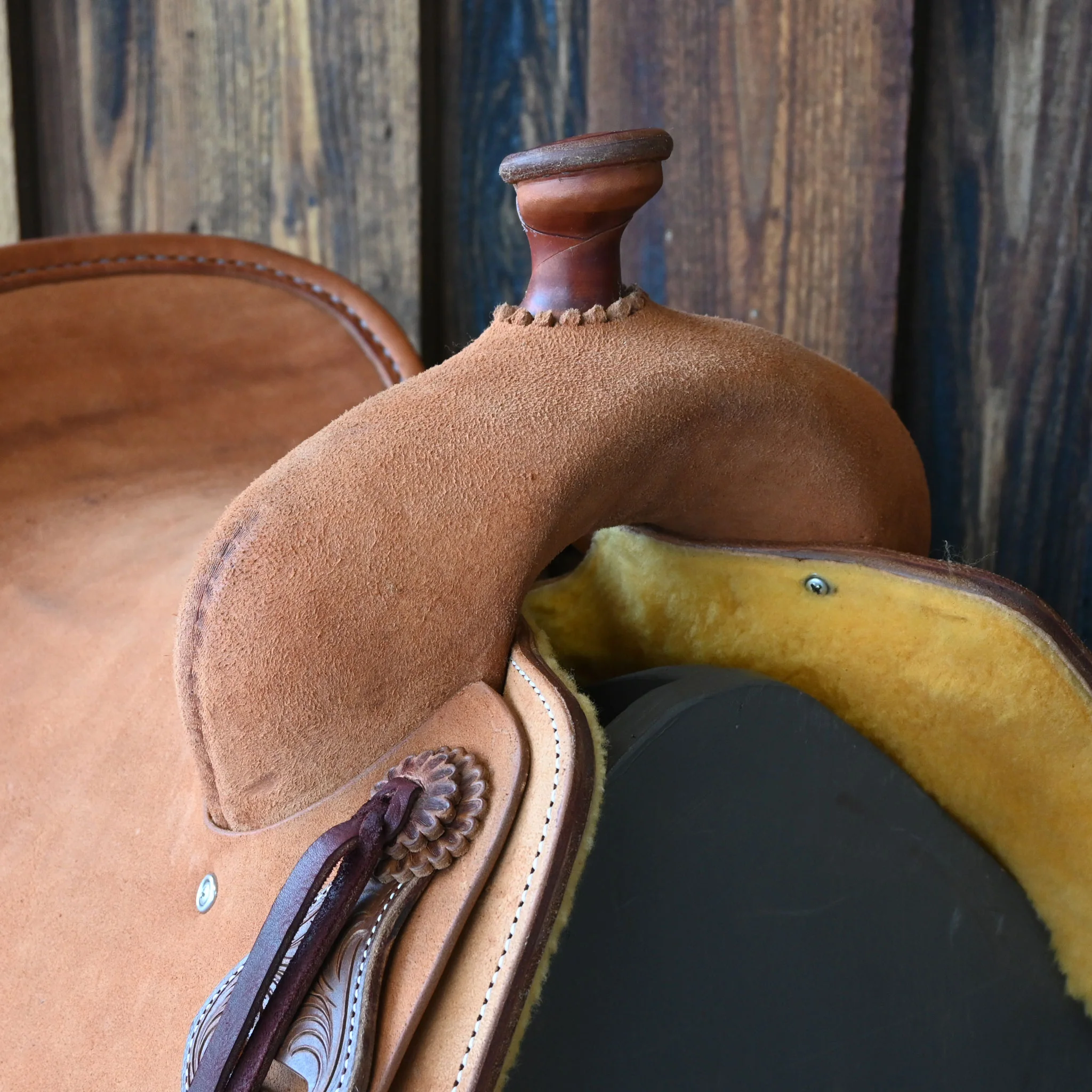 15" JEFF SMITH COW HORSE SADDLE - Image 2