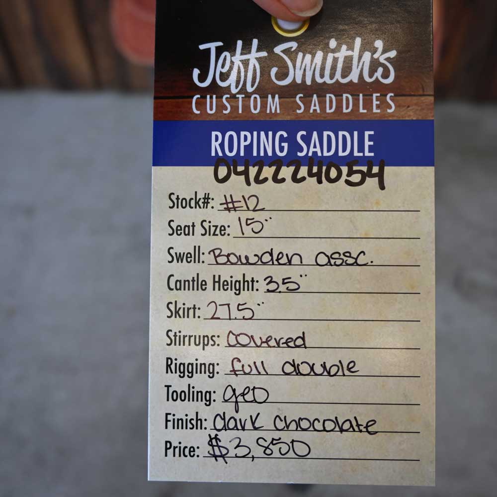 15" JEFF SMITH ROPING SADDLE - Image 2