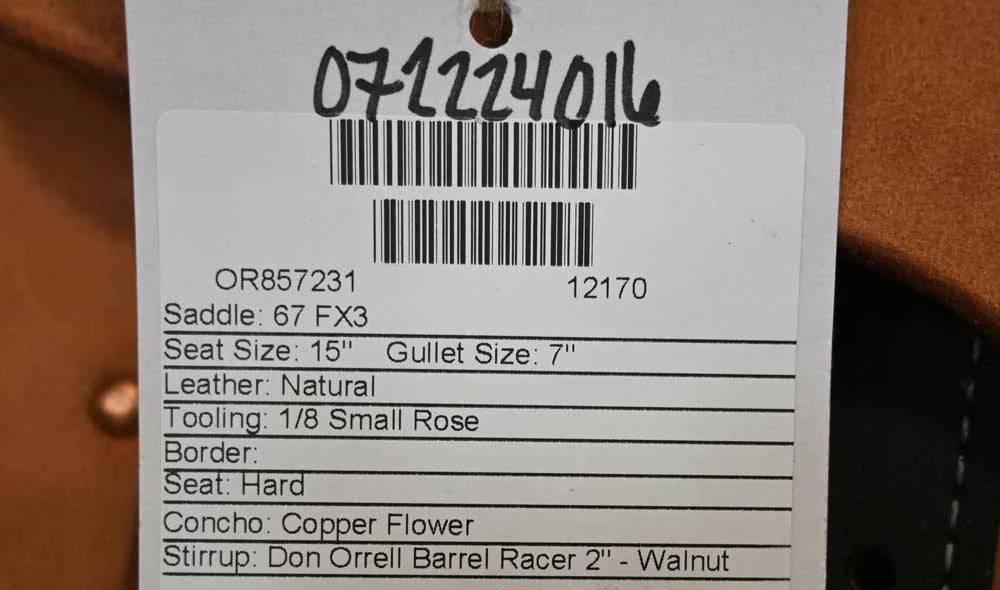 15" MARTIN FX3 BARREL SADDLE - Image 2