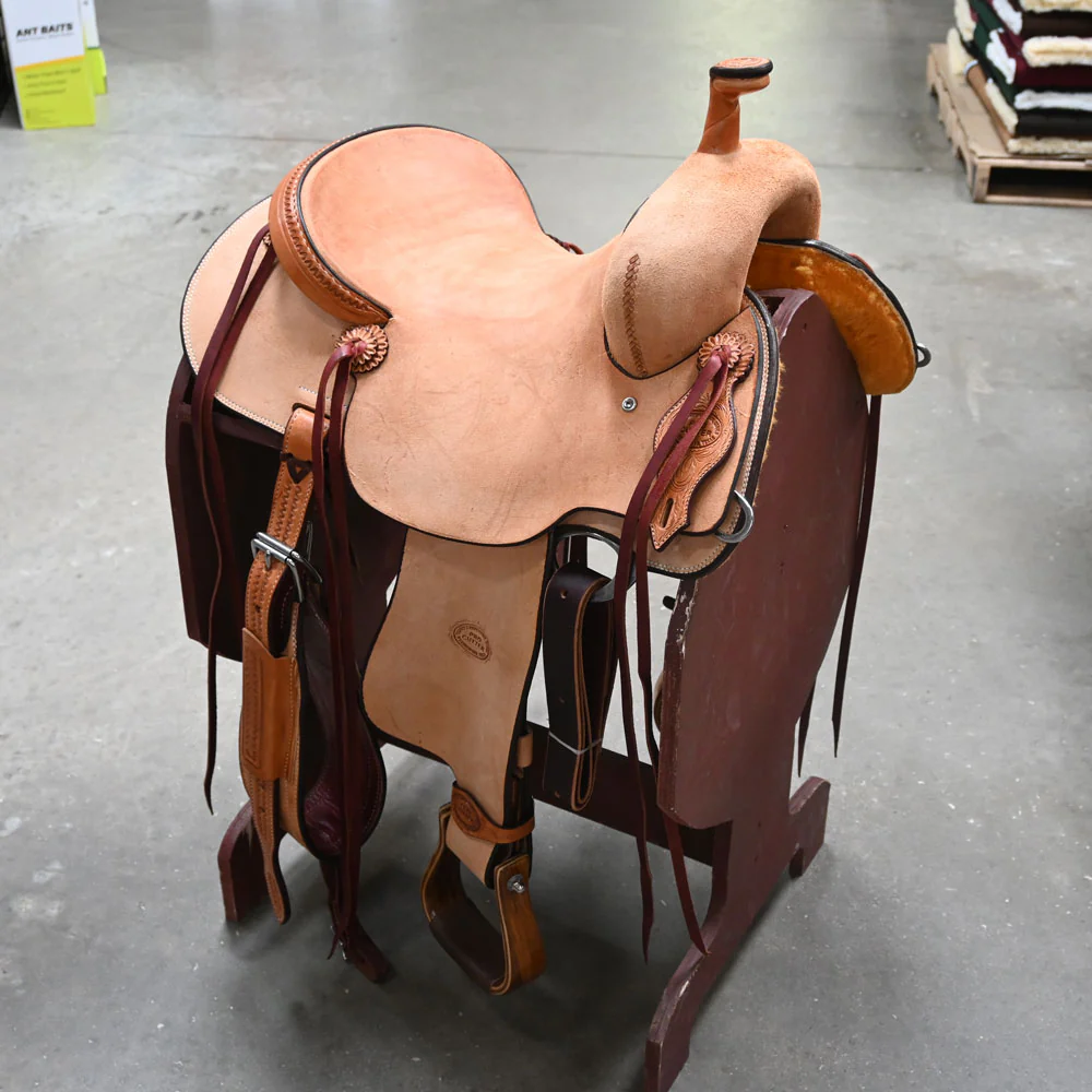 15" TESKEY'S PRO CUTTER RANCH CUTTER SADDLE