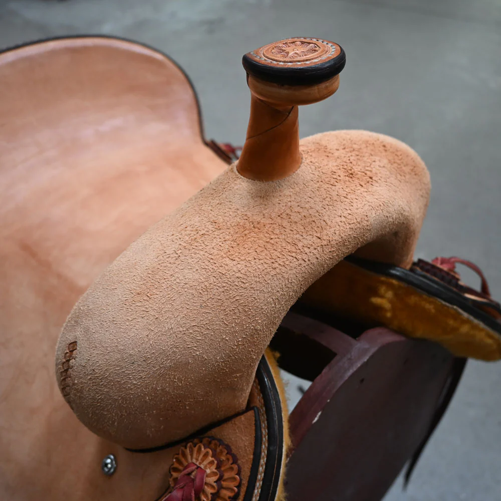 15" TESKEY'S PRO CUTTER RANCH CUTTER SADDLE - Image 2