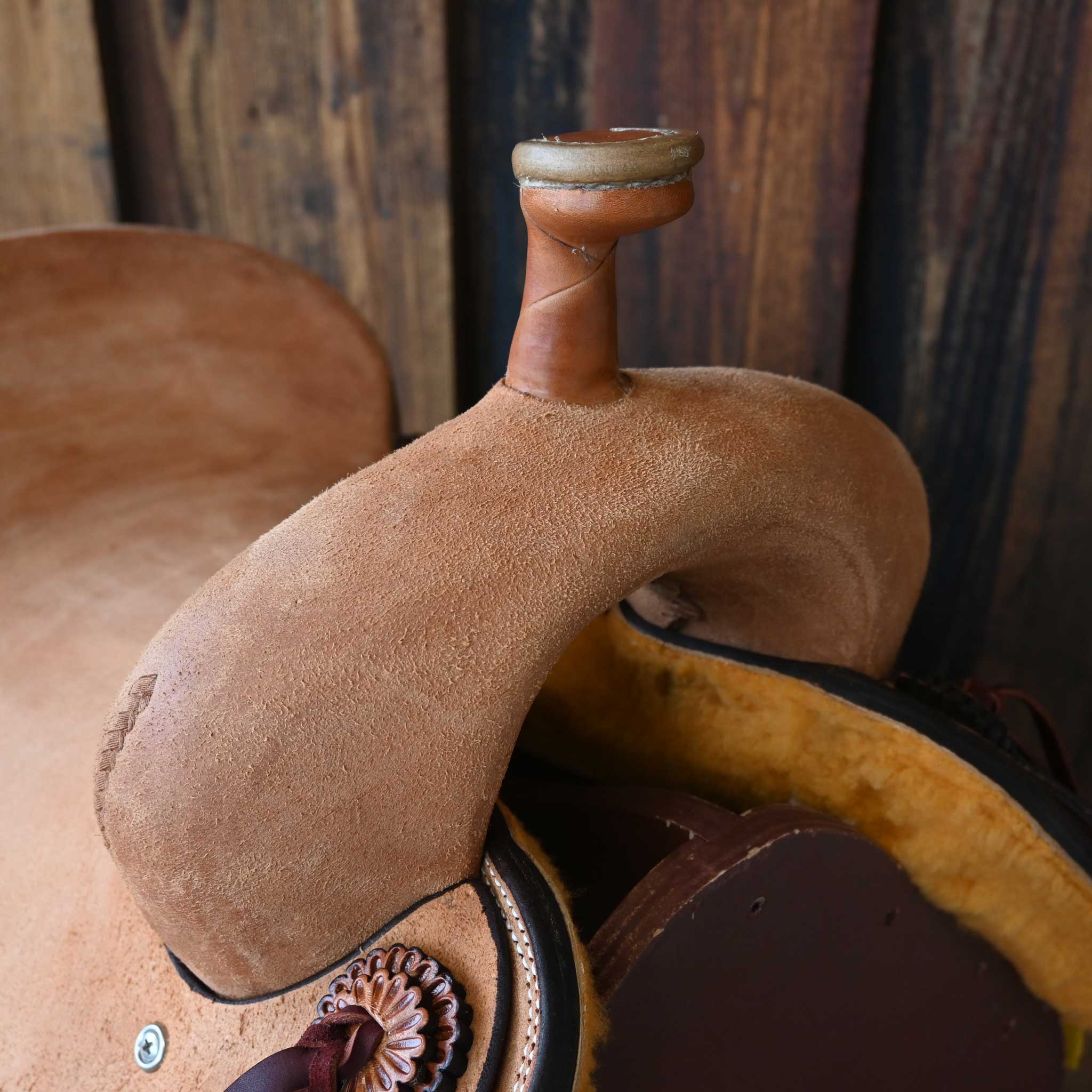 15" TESKEY'S PRO CUTTER RANCH CUTTER SADDLE - Image 2