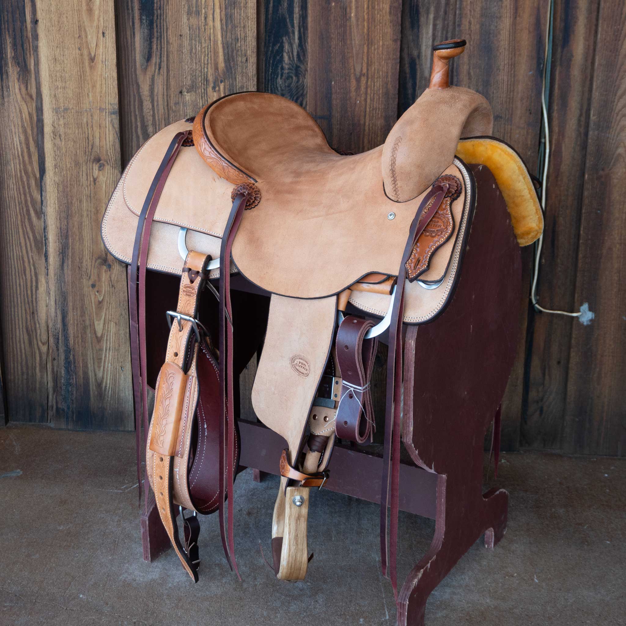 15" TESKEY'S PRO CUTTER RANCH CUTTER SADDLE