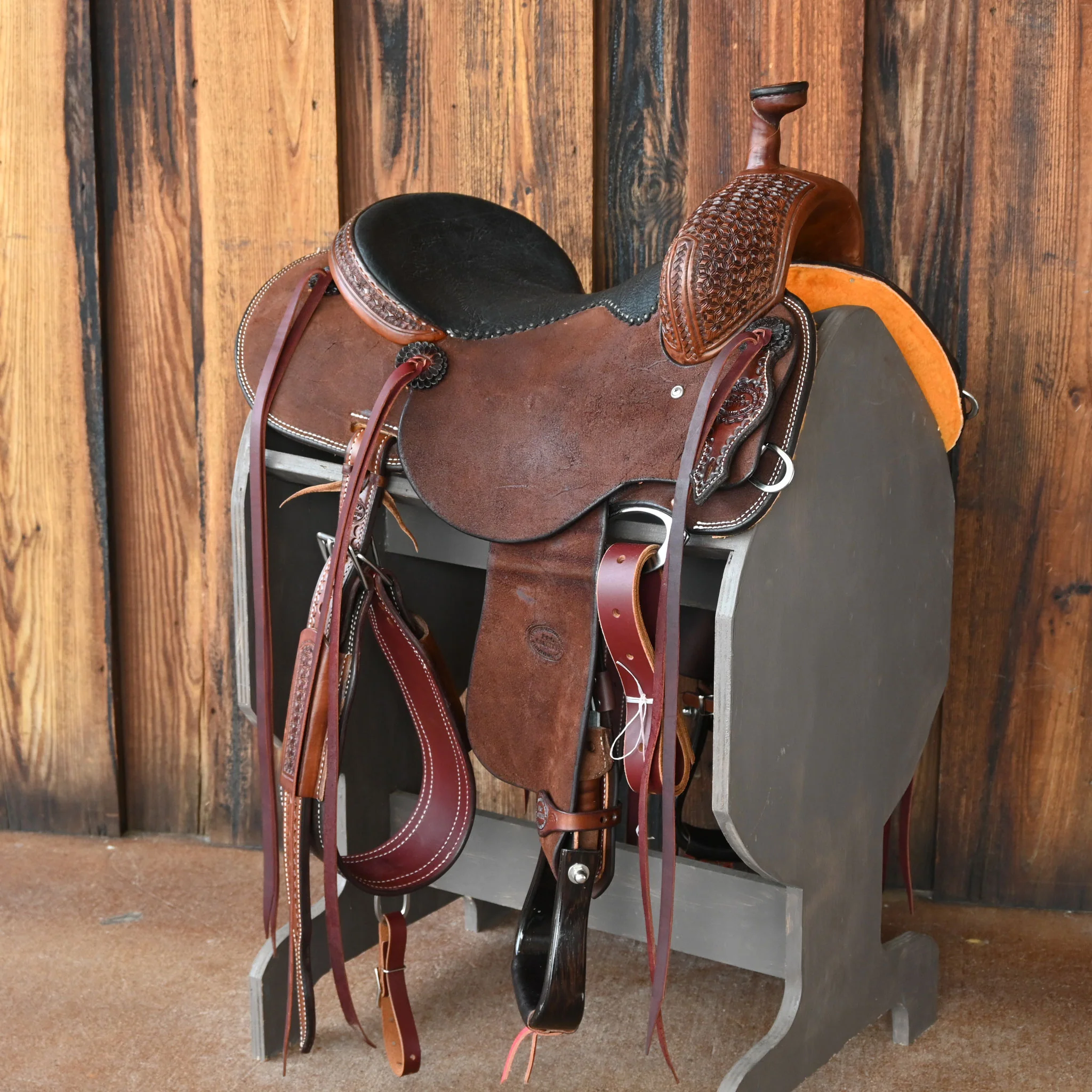 15" TESKEY'S PRO CUTTER RANCH CUTTER SADDLE
