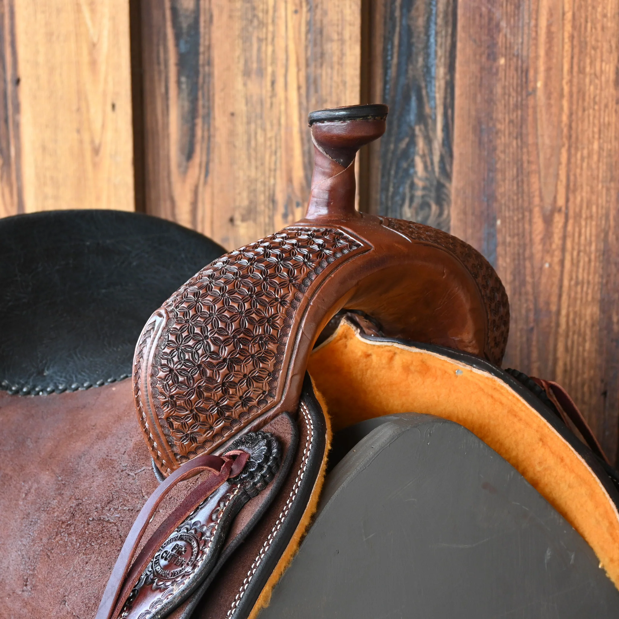 15" TESKEY'S PRO CUTTER RANCH CUTTER SADDLE - Image 2