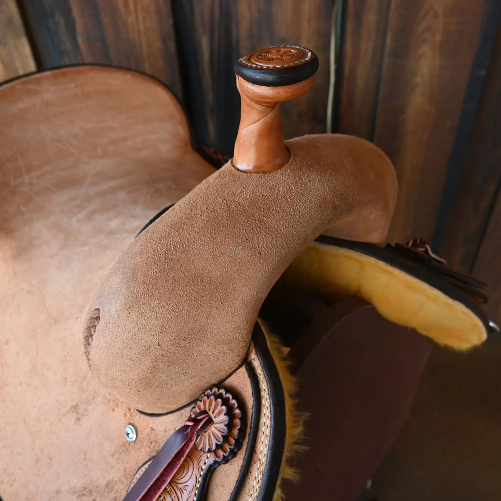 15" TESKEY'S PRO CUTTER RANCH CUTTER SADDLE - Image 2
