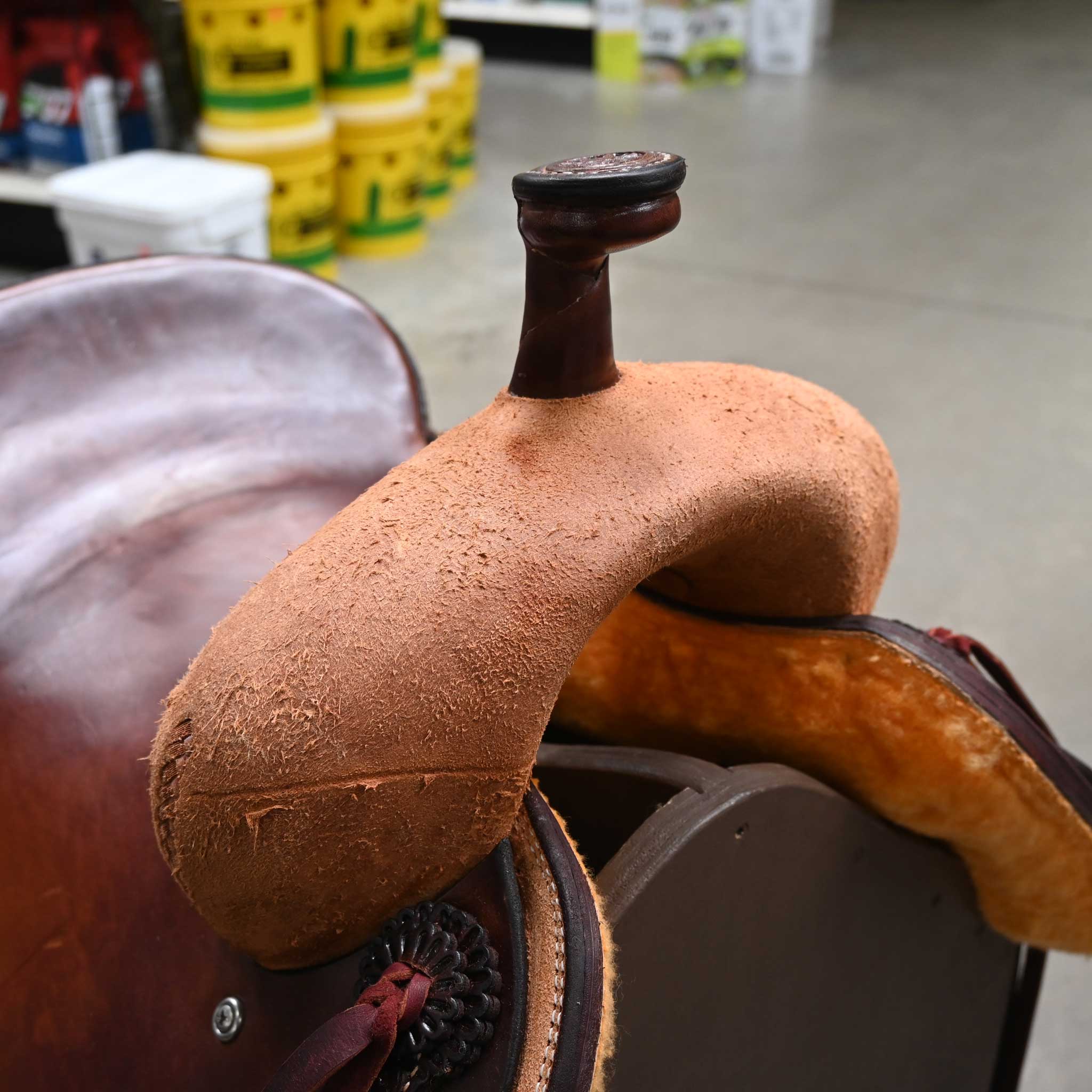 15" TESKEY'S PRO CUTTER RANCH CUTTER SADDLE - Image 2