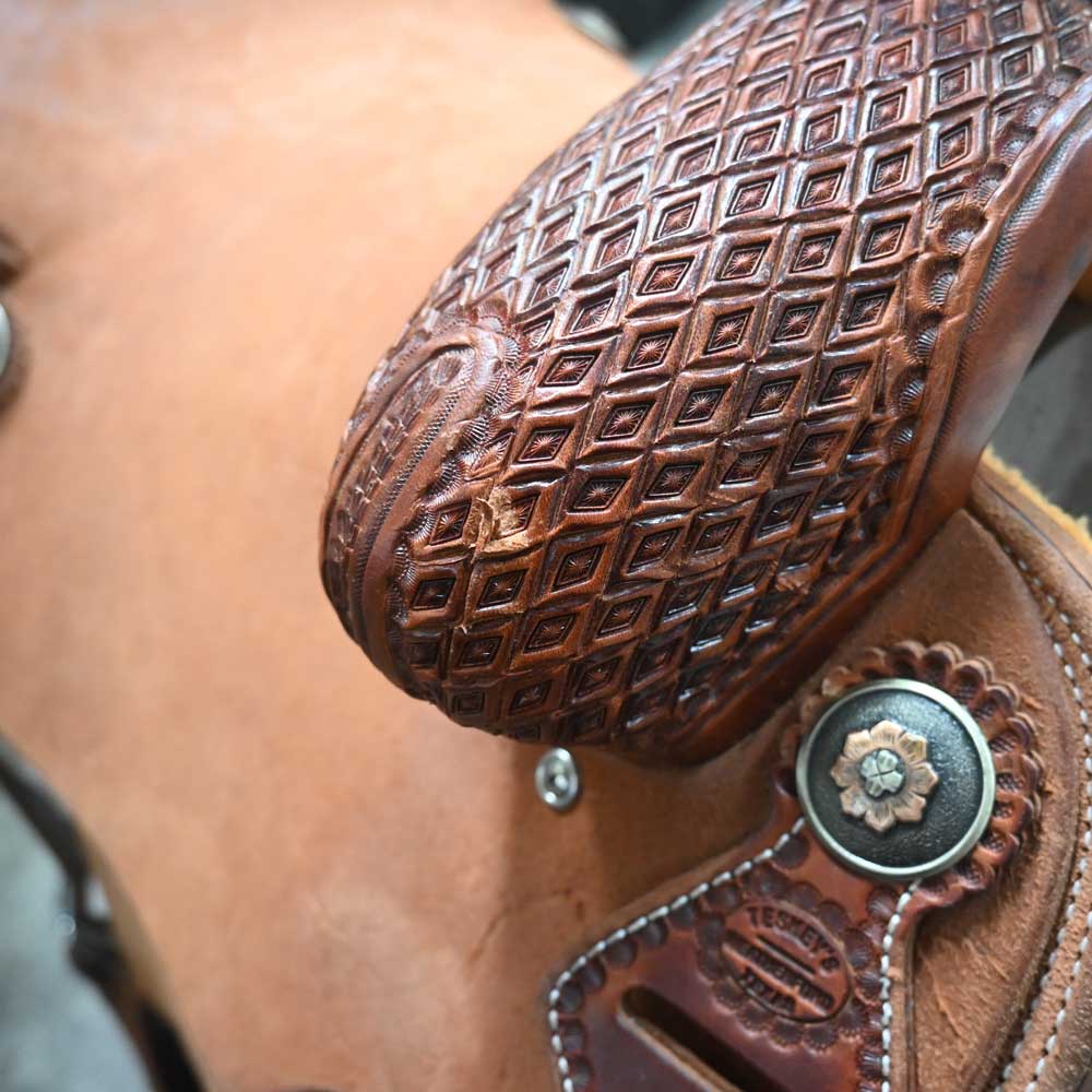 15" TESKEY'S TEAM ROPING SADDLE - Image 2