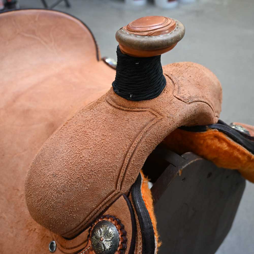 15" TESKEY'S TEAM ROPING SADDLE - Image 2