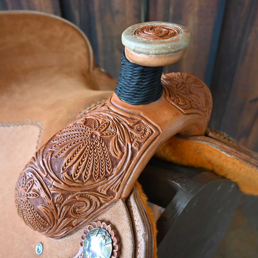 15" TESKEY'S TEAM ROPING SADDLE - Image 2