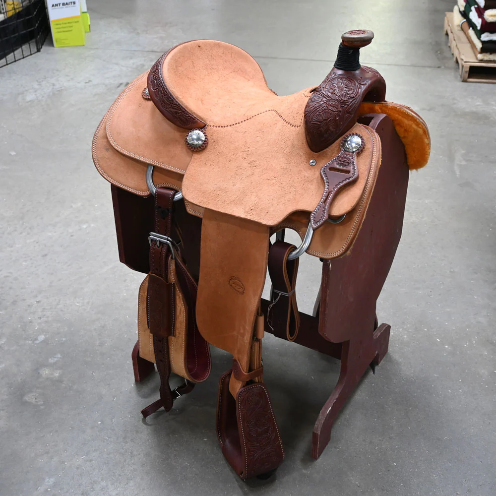 15" TESKEY'S TEAM ROPING SADDLE