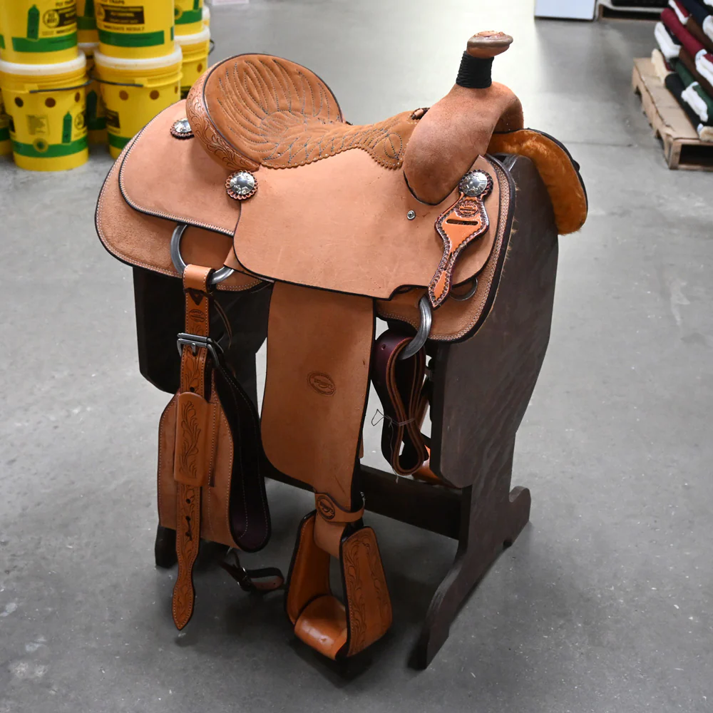 15" TESKEY'S TEAM ROPING SADDLE