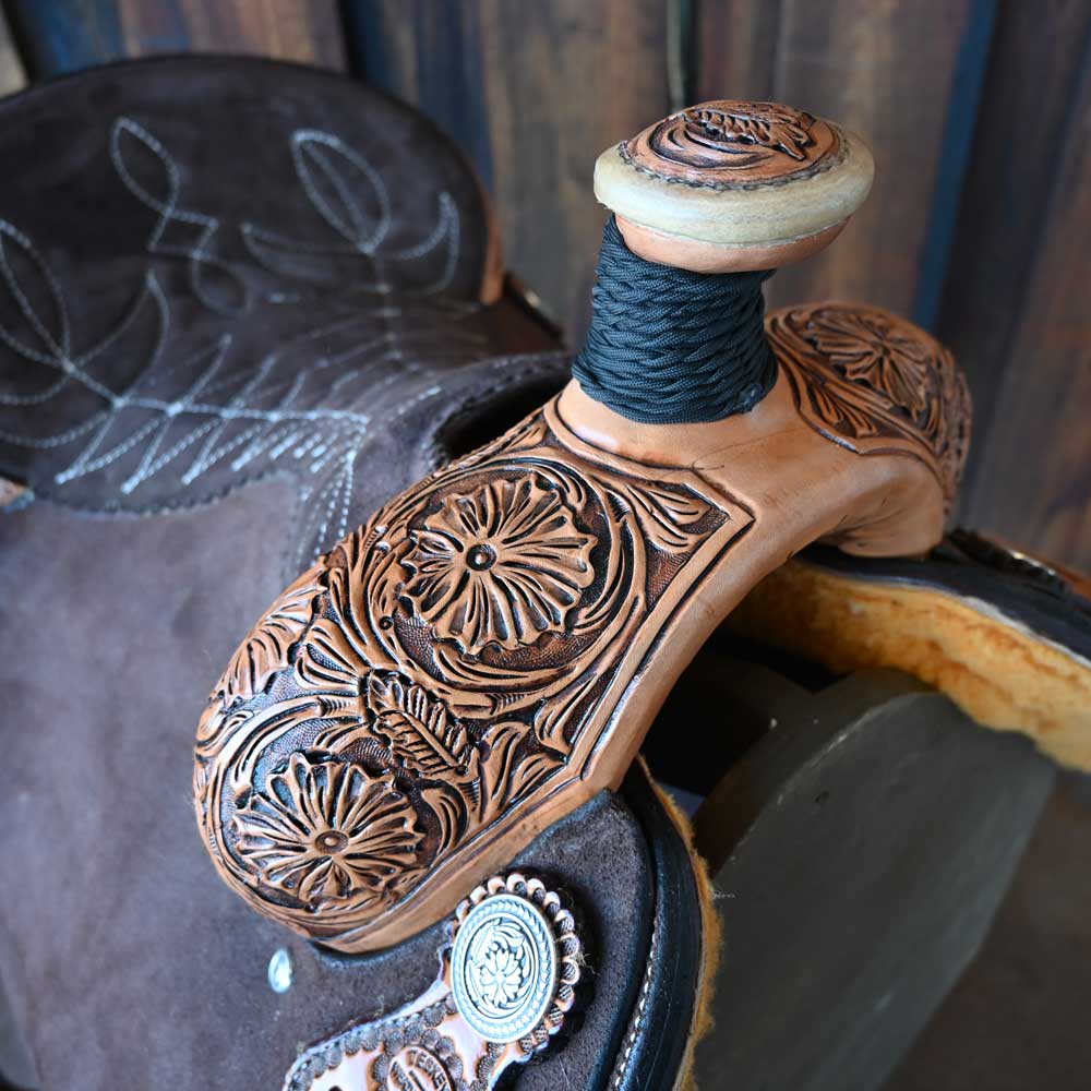 15" TESKEY'S TEAM ROPNG SADDLE - Image 2