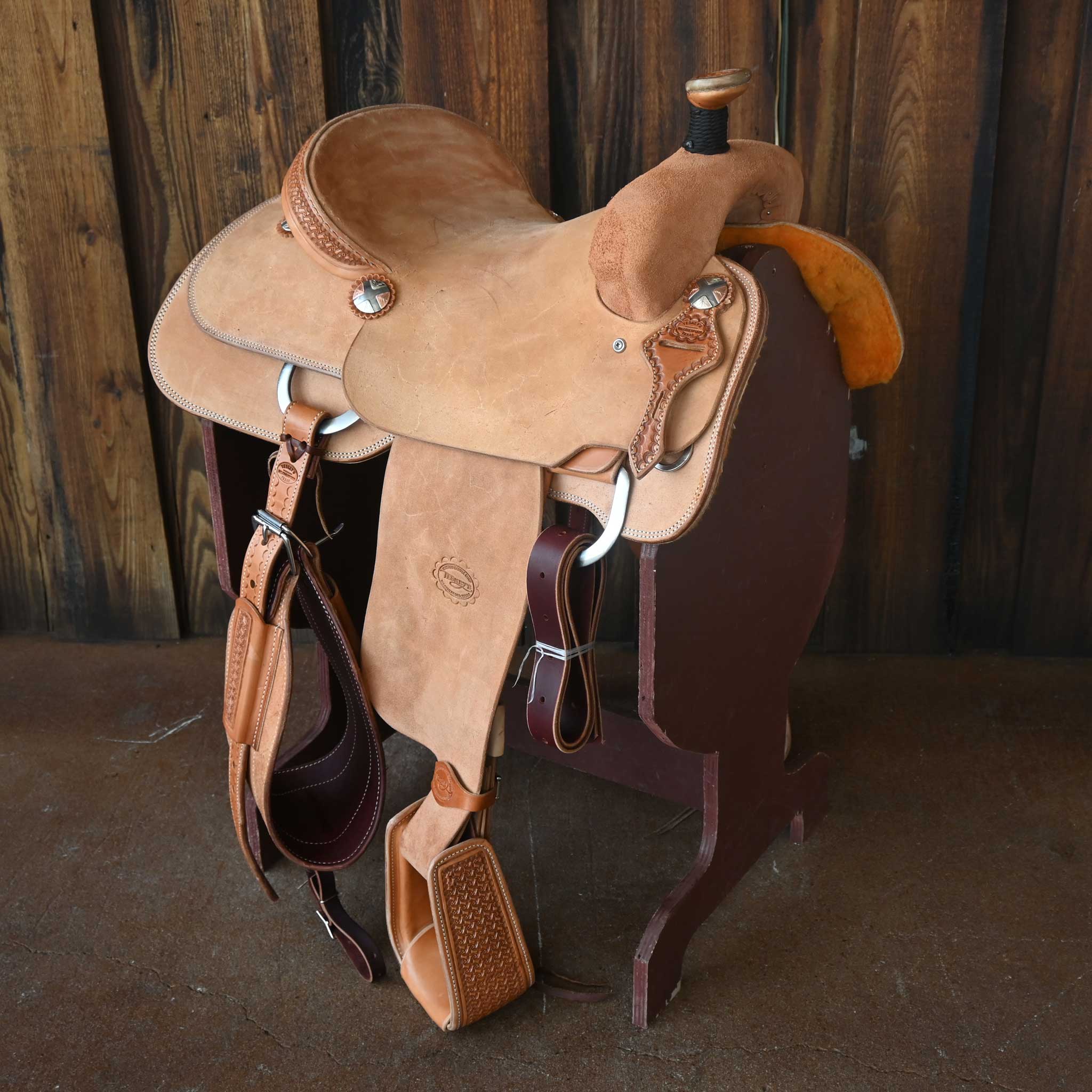 15" TESKEY'S TEAM ROPING SADDLE