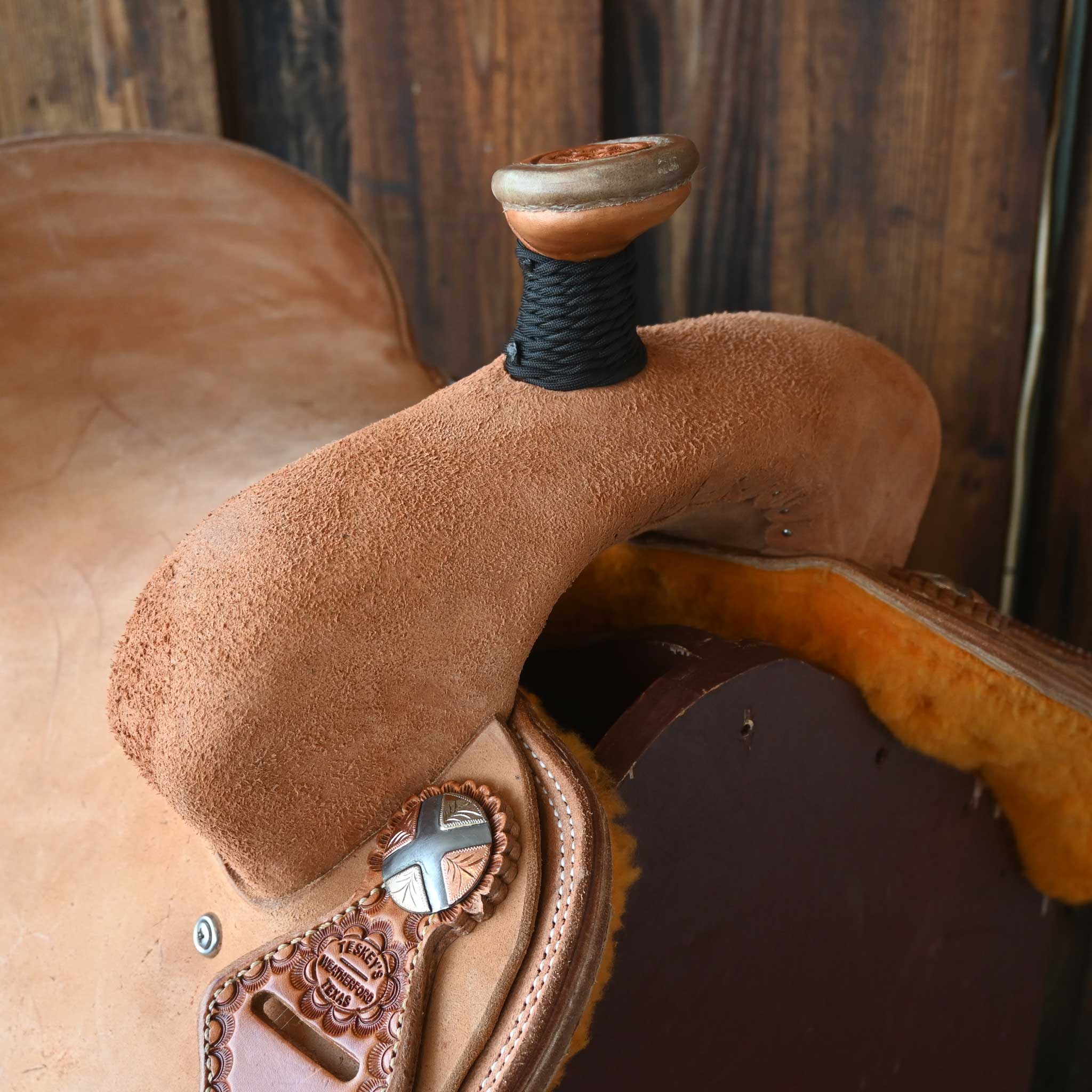 15" TESKEY'S TEAM ROPING SADDLE - Image 2