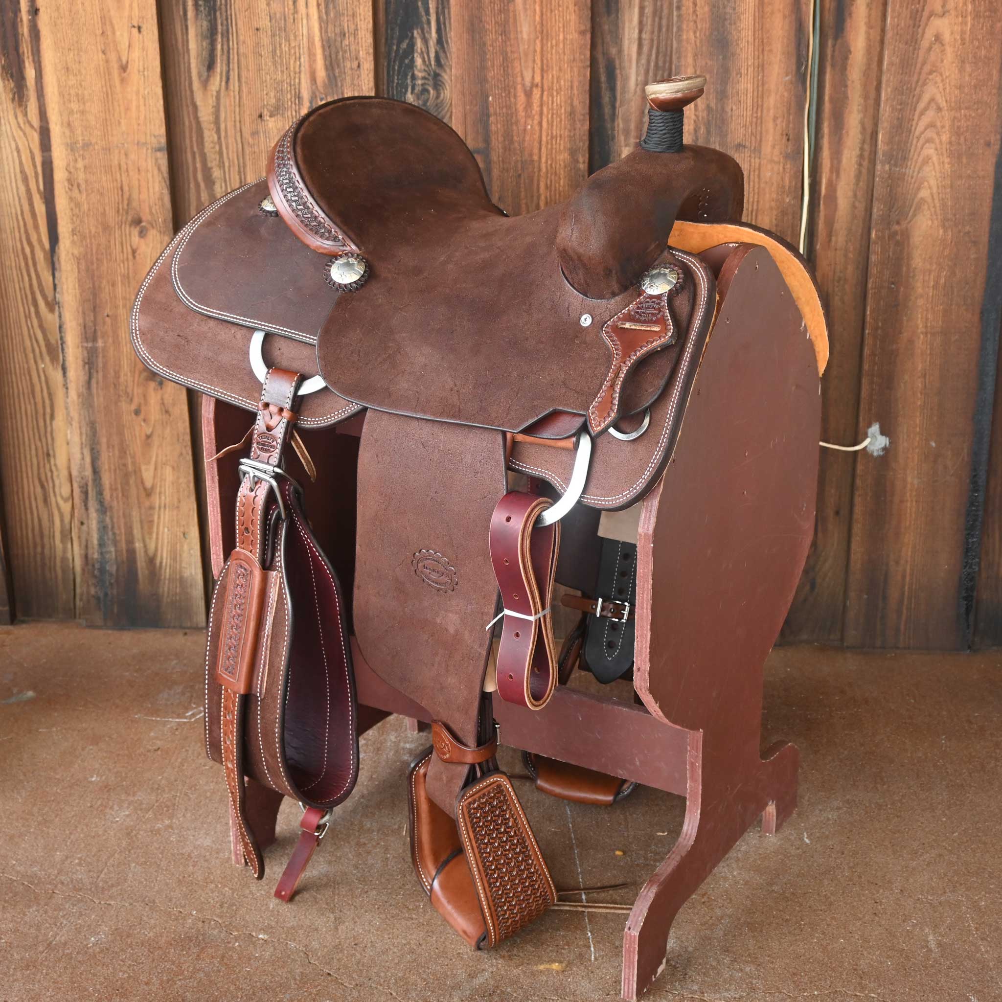 15" TESKEY'S TEAM ROPING SADDLE