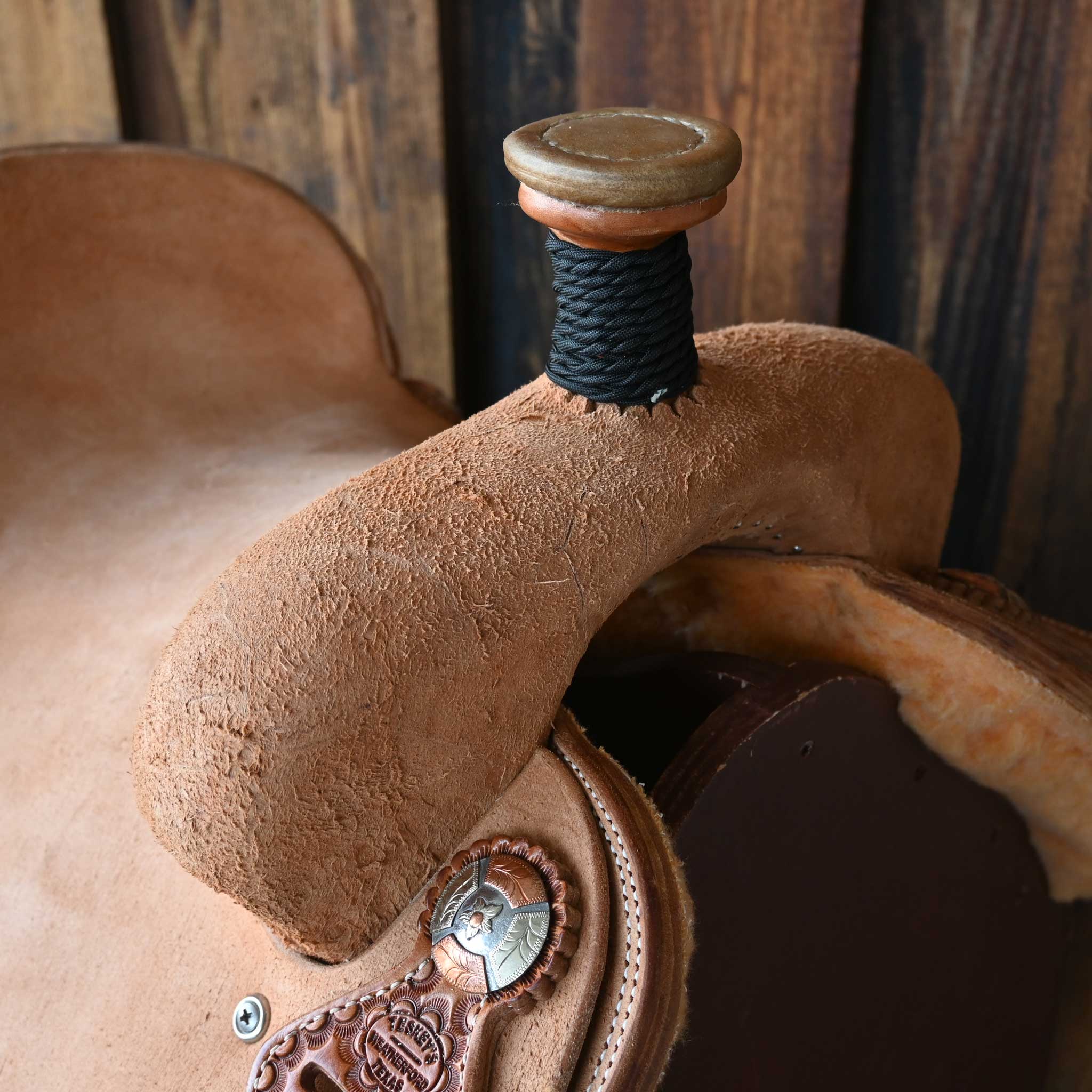 15" TESKEY'S TEAM ROPING SADDLE - Image 2