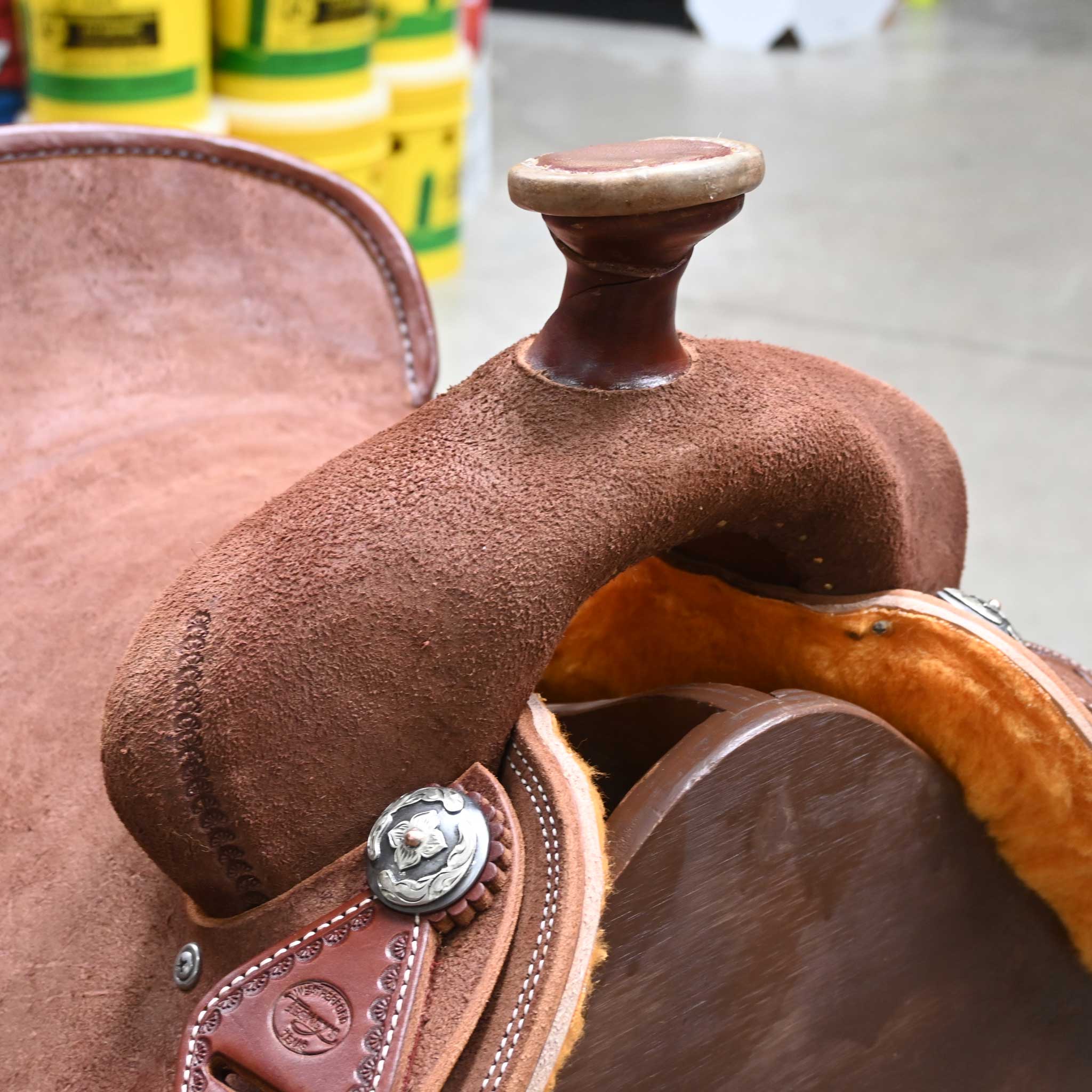 15" TESKEY'S TEAM ROPING SADDLE - Image 2