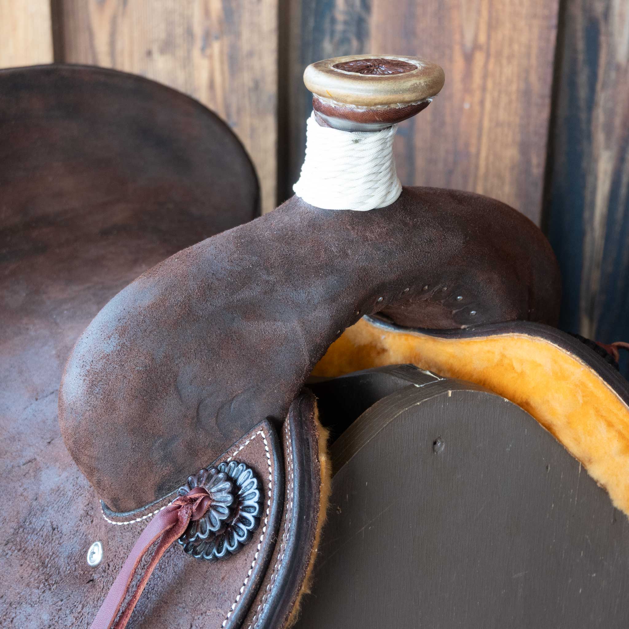 15" TESKEY'S TEAM ROPING SADDLE - Image 2