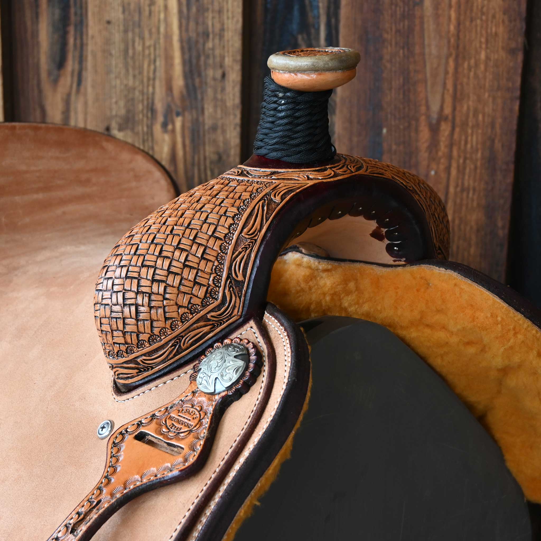 15" TESKEY'S TEAM ROPING SADDLE - Image 2