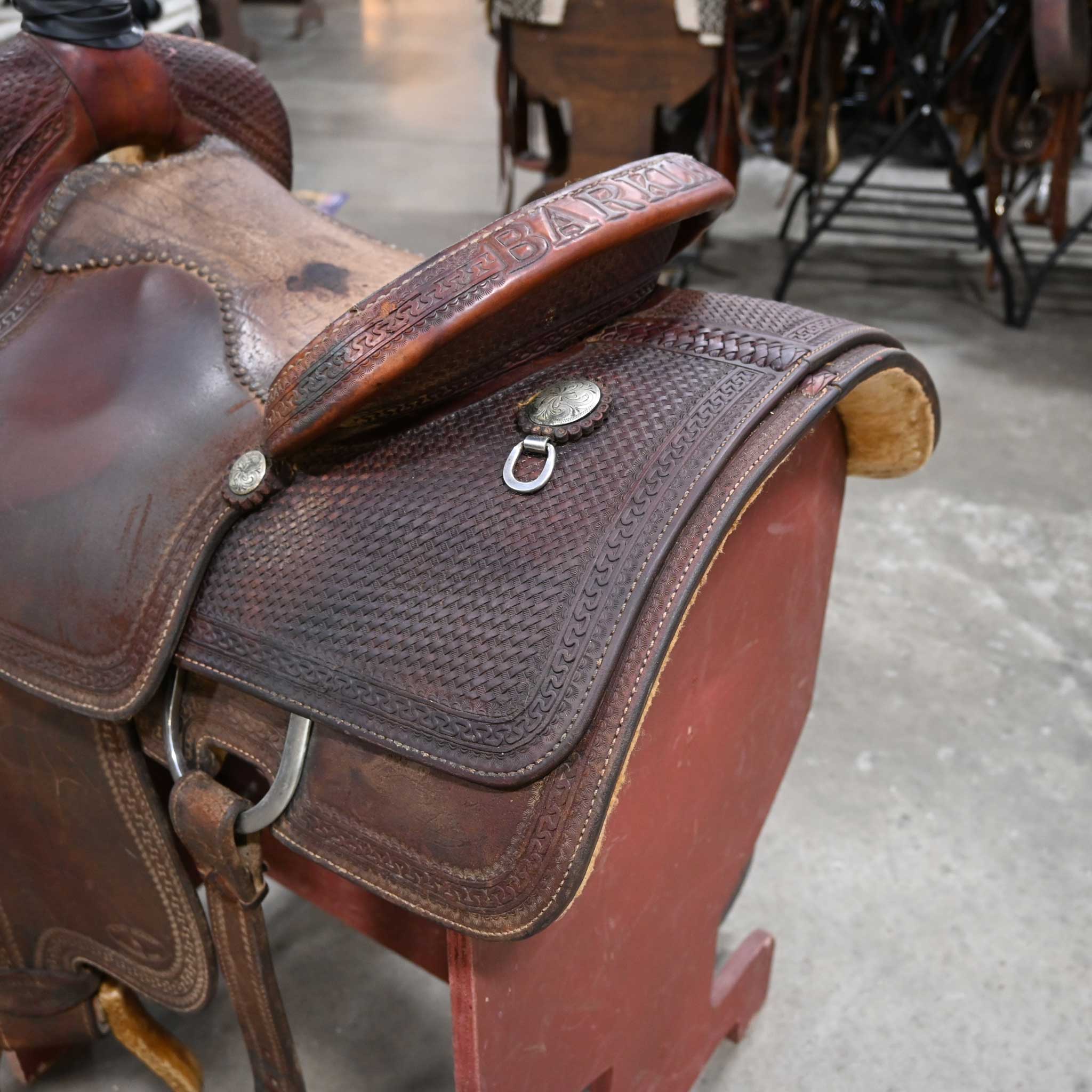15" USED ALLEN RANCH CUTTER SADDLE - Image 3