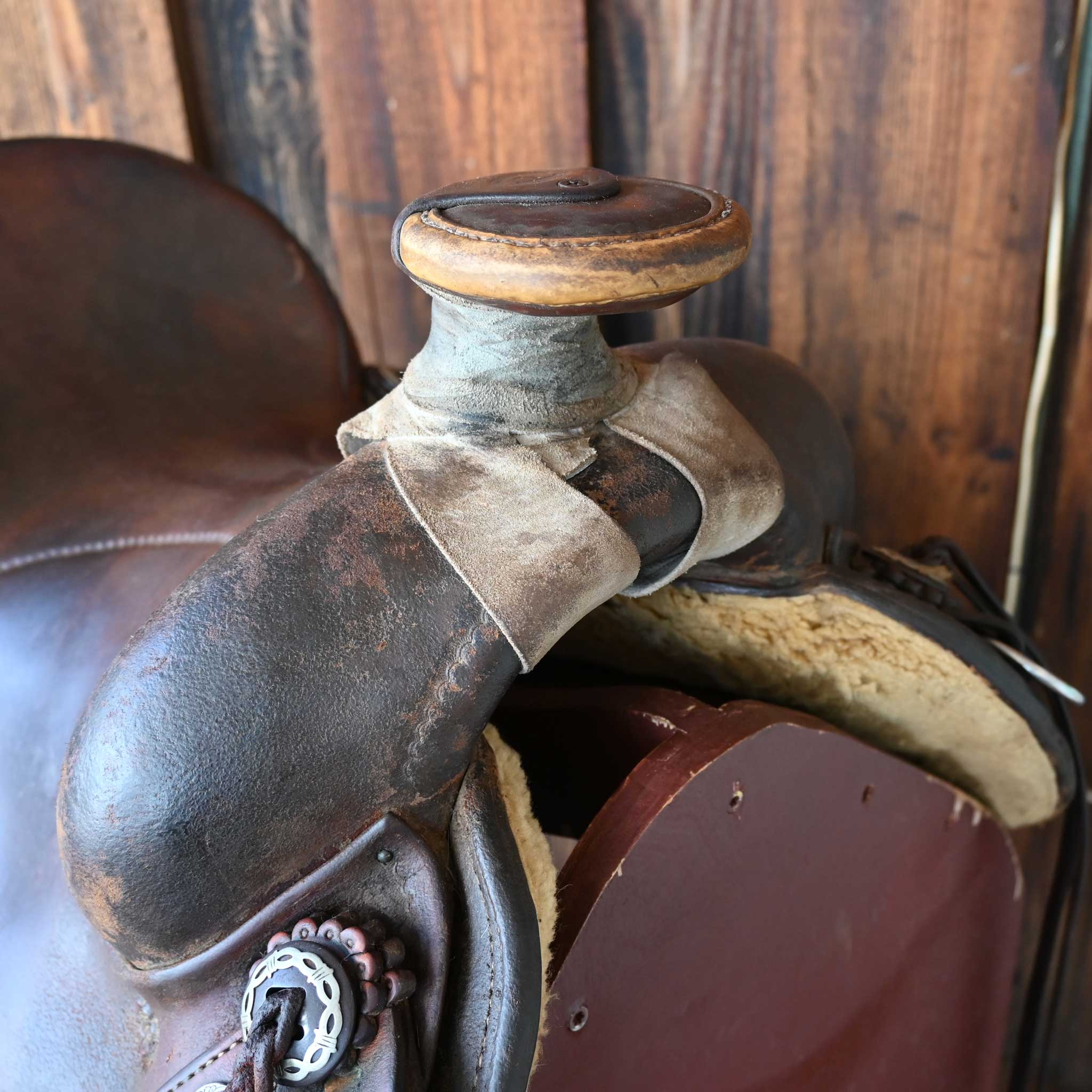 15" USED CRAIG LEWIS RANCH SADDLE - Image 2