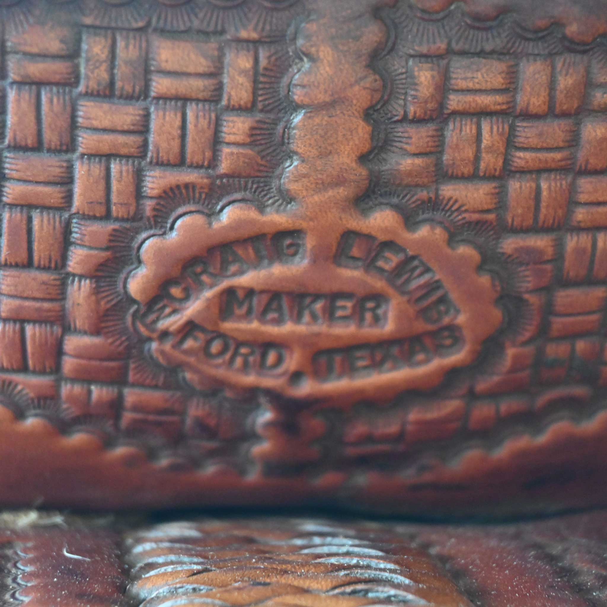 15" USED CRAIG LEWIS RANCH SADDLE - Image 4