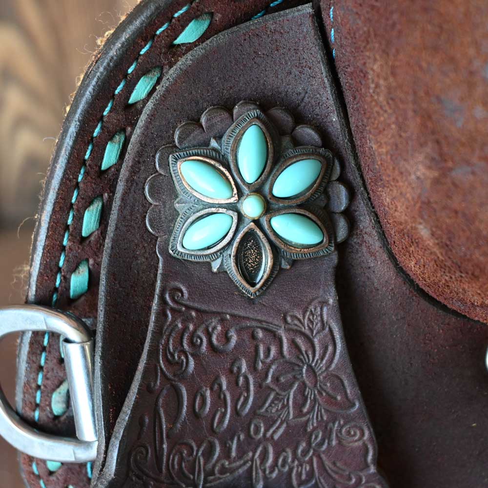 15" USED DOUBLE J POZZI PRO BARREL SADDLE - Image 6