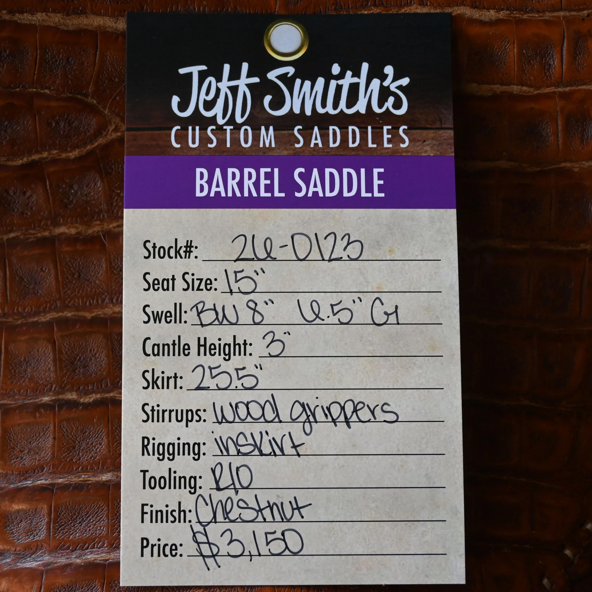 15" USED JEFF SMITH BARREL SADDLE - Image 5