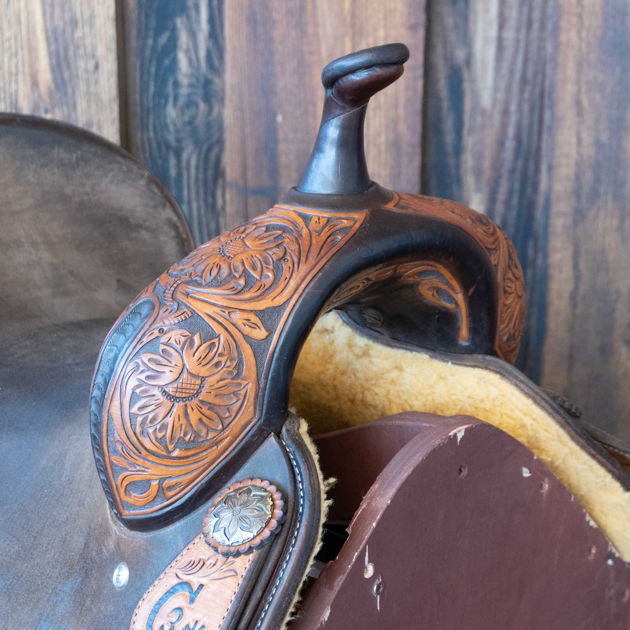 15" USED JEFF SMITH C3 BARREL SADDLE - Image 2