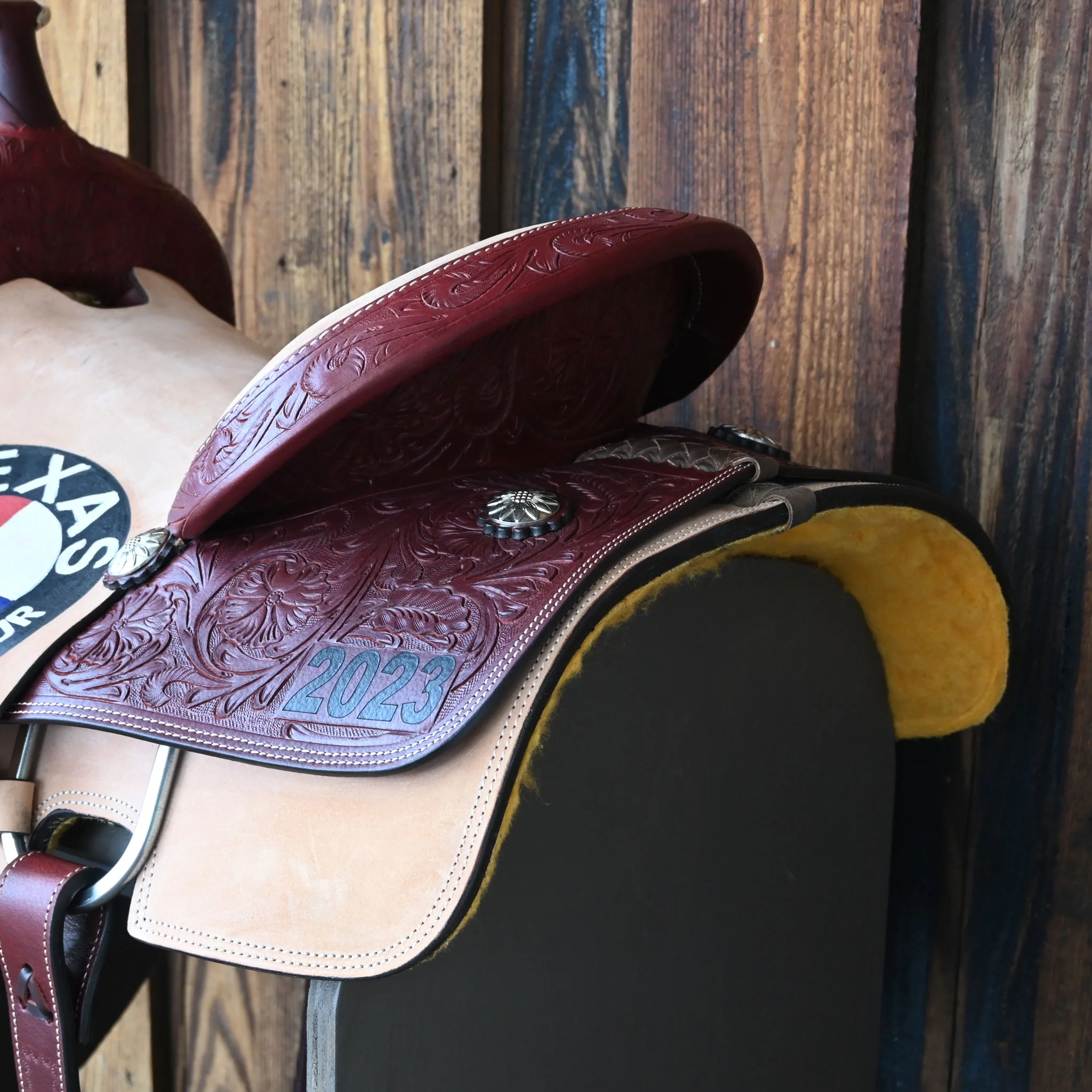 15" USED RIO SADDLERY TEAM ROPING SADDLE - Image 3