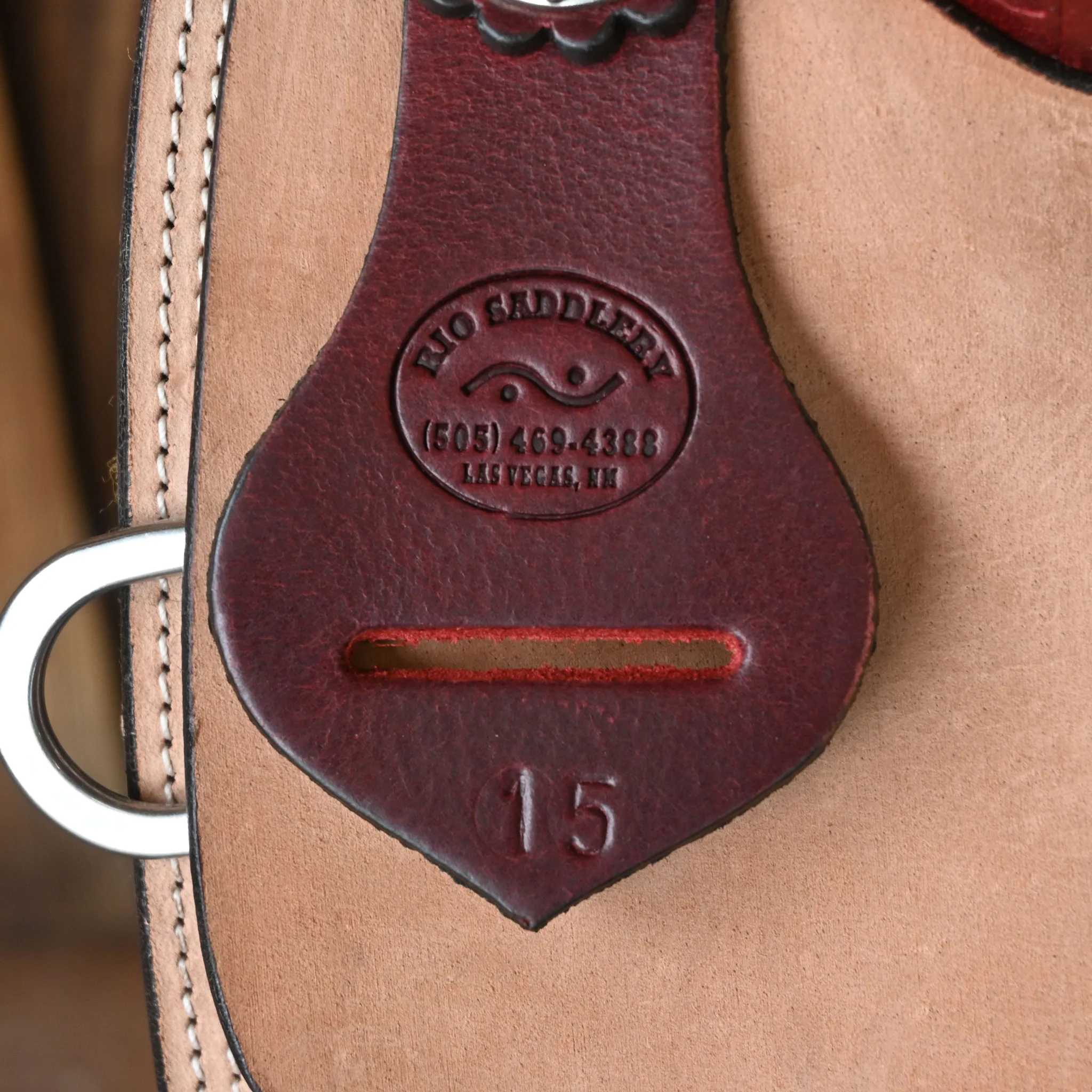15" USED RIO SADDLERY TEAM ROPING SADDLE - Image 4