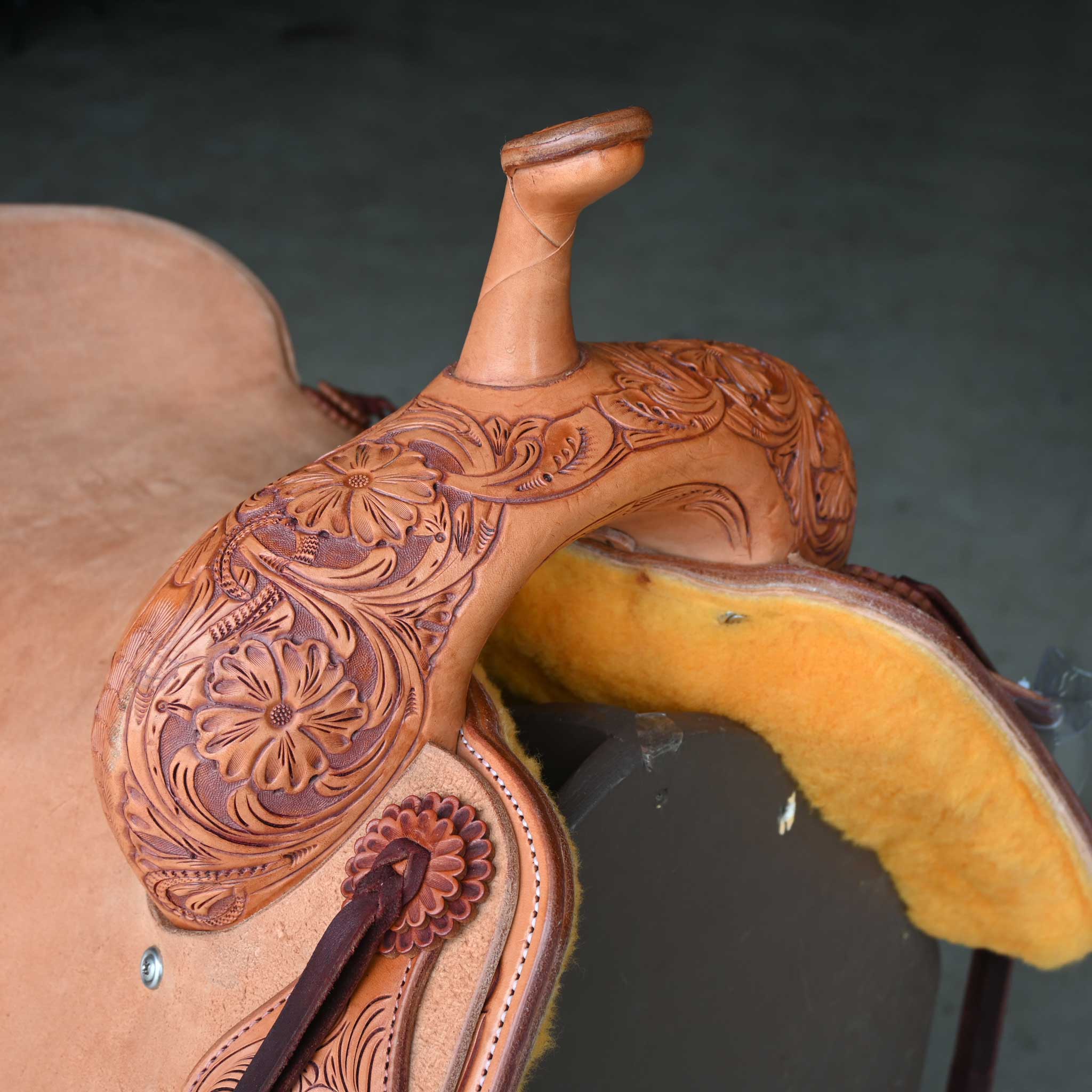 16.5" JEFF SMITH BEAU GALYEAN CUTTING SADDLE - Image 2