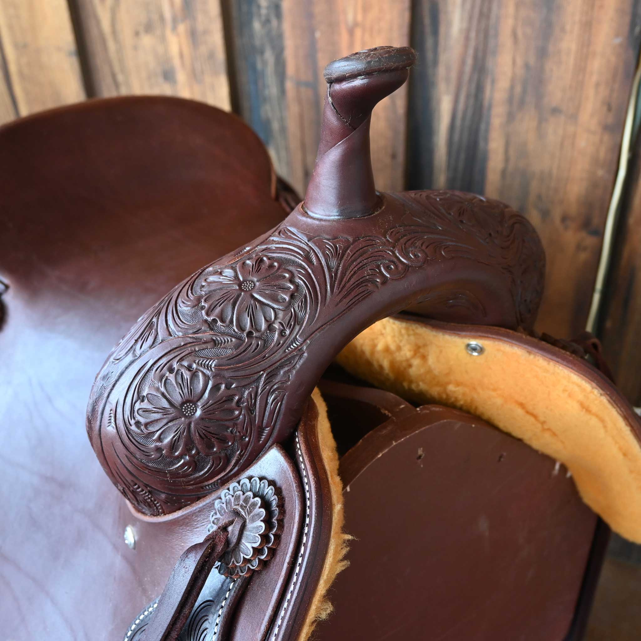 16.5" JEFF SMITH BUSTER WELCH CUTTING SADDLE - Image 2