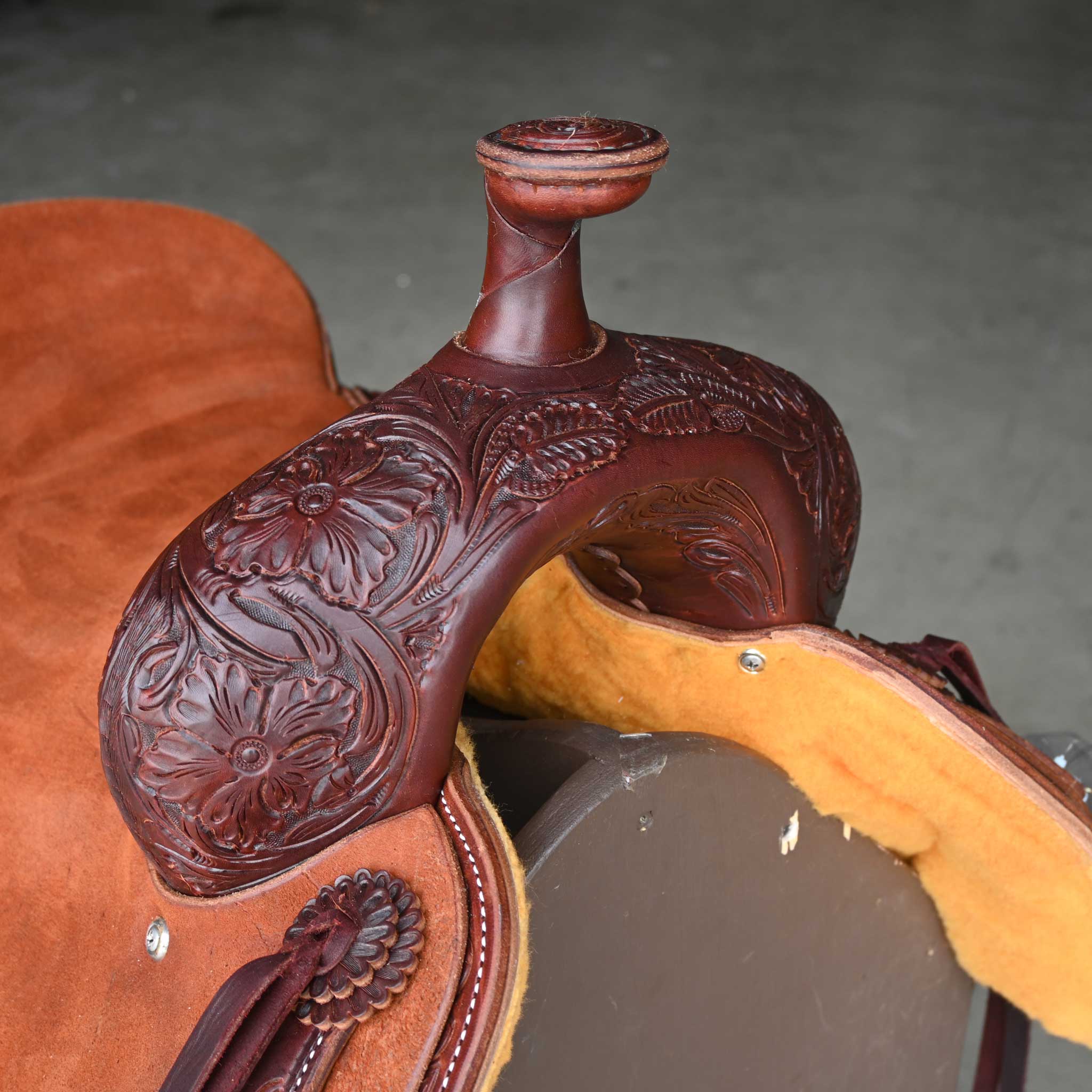 16.5" JEFF SMITH BUSTER WELCH RANCH CUTTER SADDLE - Image 2