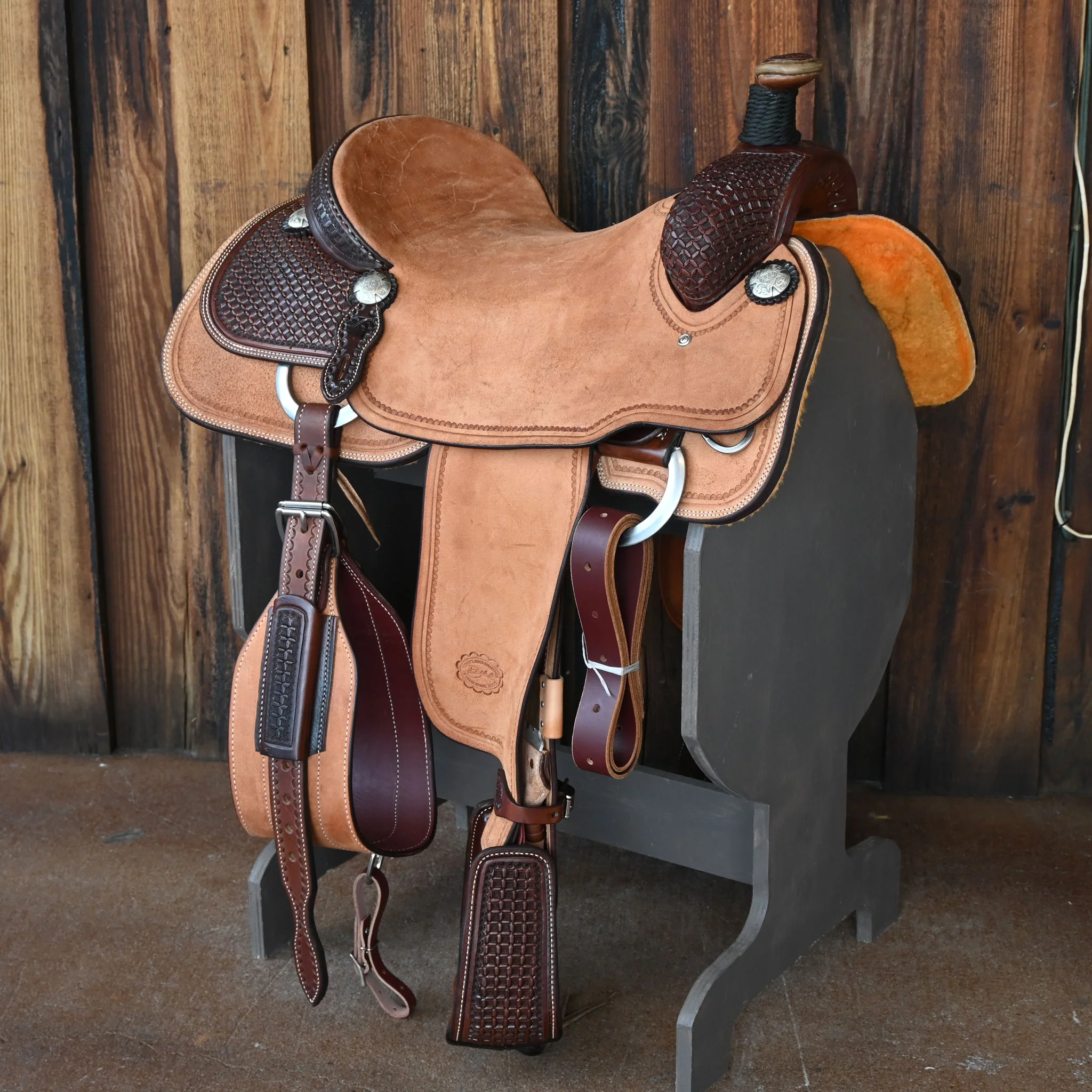 16.5" PATRICK SMITH TEAM ROPING SADDLE