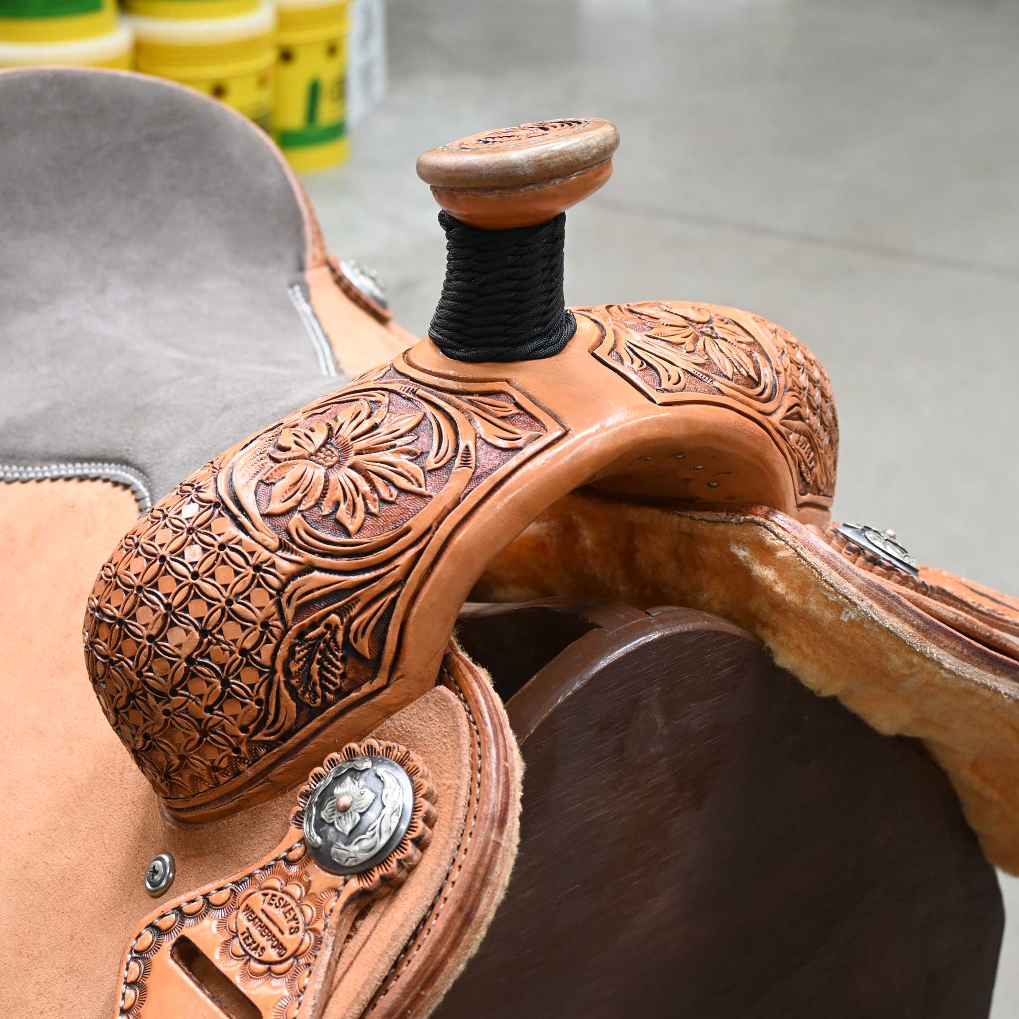 16.5" TESKEY'S TEAM ROPING SADDLE - Image 2