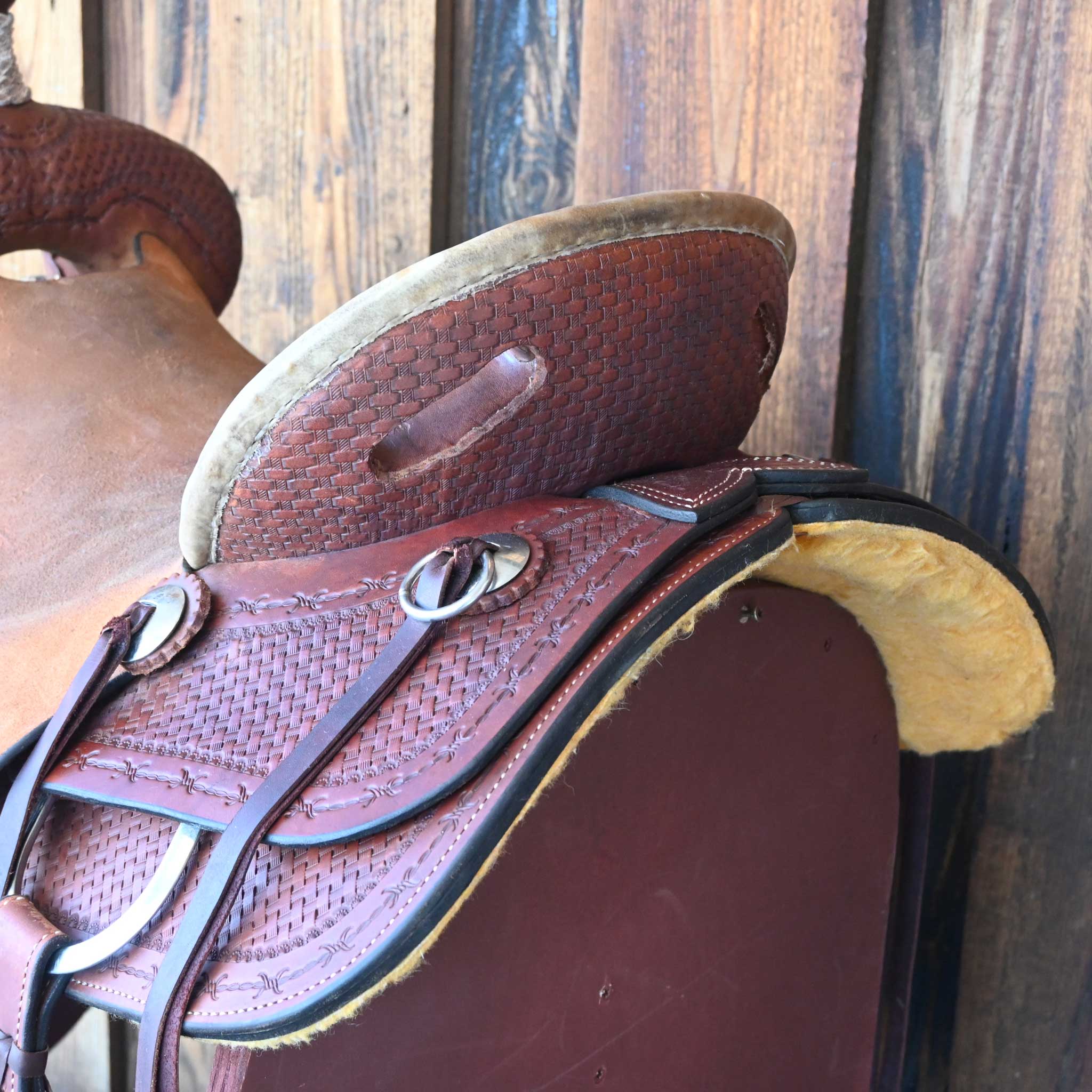 16.5" USED HR RANCH SADDLE - Image 3