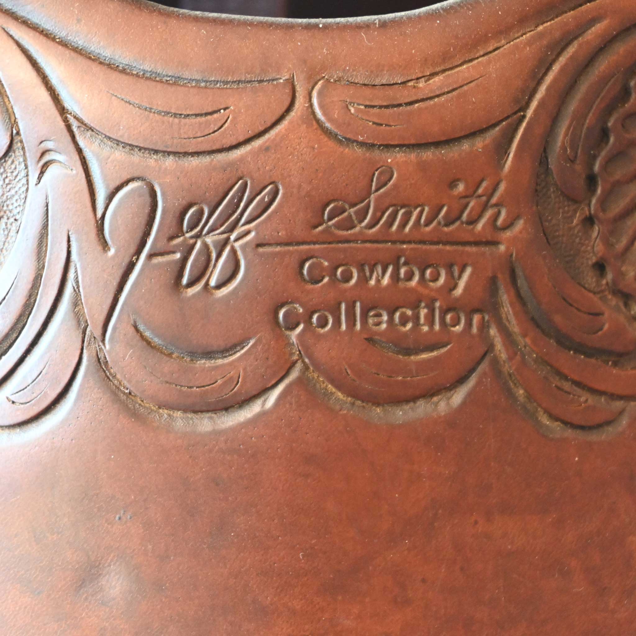 16.5" USED JEFF SMITH COWBOY SADDLE - Image 4